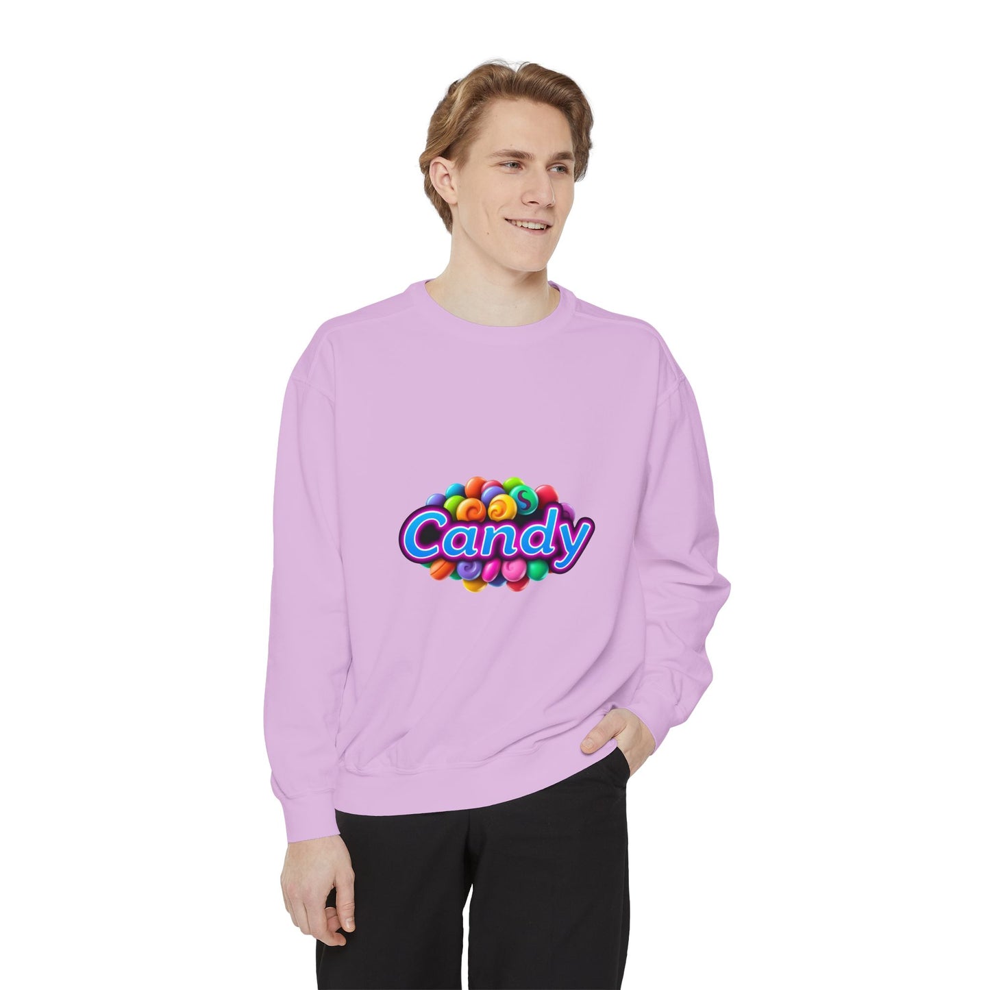 Candy-Themed Unisex Garment-Dyed Sweatshirt - Nostalgic Apparel for Sweet Lovers, Cozy Casual Wear, Gift for Candy Lovers, Colorful [...]