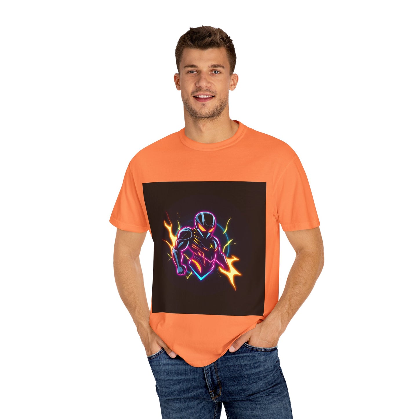 Vibrant Unisex Graphic T-Shirt, Cosmic Dreams Tee, Retro Neon Shirt, Stylish Casual Wear, Gift for Gamers & Dreamers