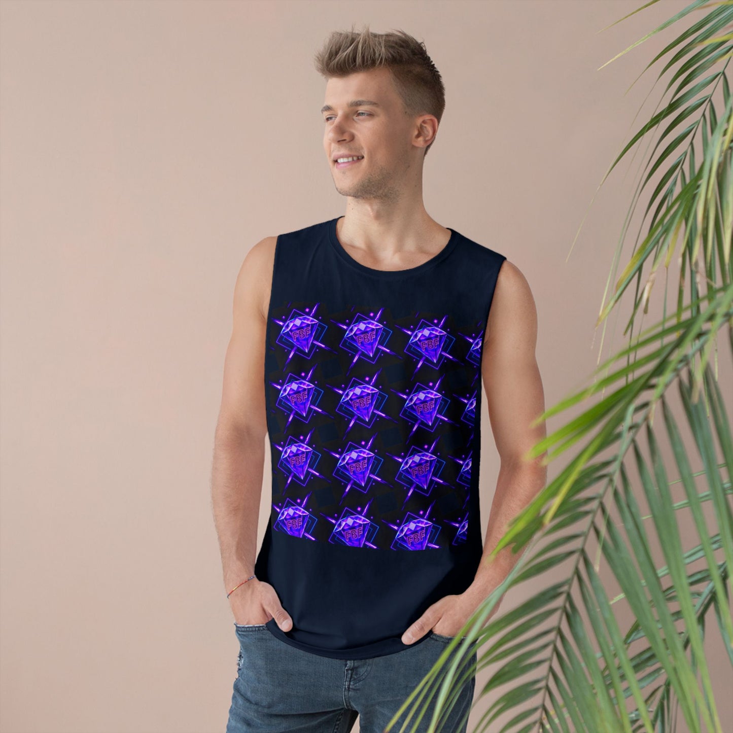 Unisex Graphic Tank Top, Trendy Summer Wear, Perfect for Festivals, Casual Outings, Vibrant Pattern Top, Comfortable Everyday Style