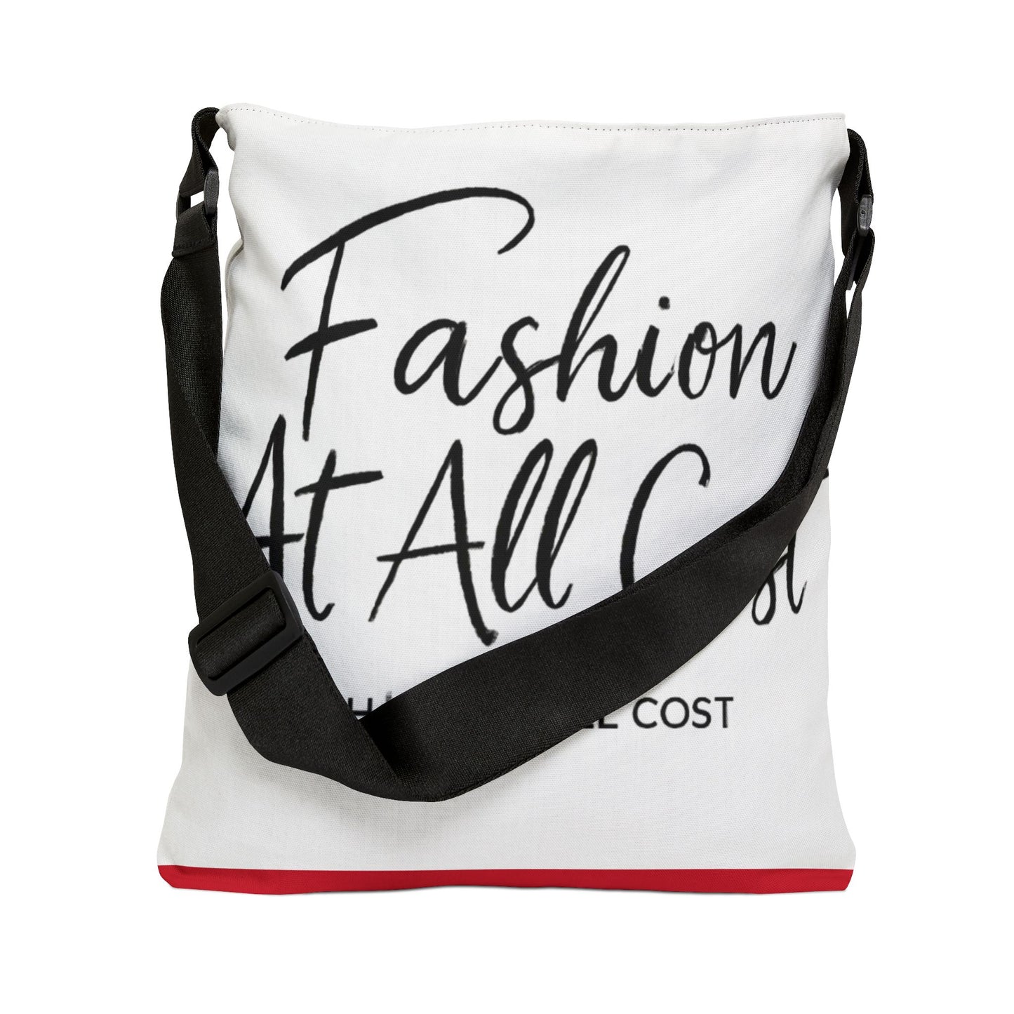 Chic Adjustable Tote Bag with Fashion Quotes, Stylish Purse, Eco-Friendly Bag, Trendy Everyday Tote, Gift for Fashion Lovers