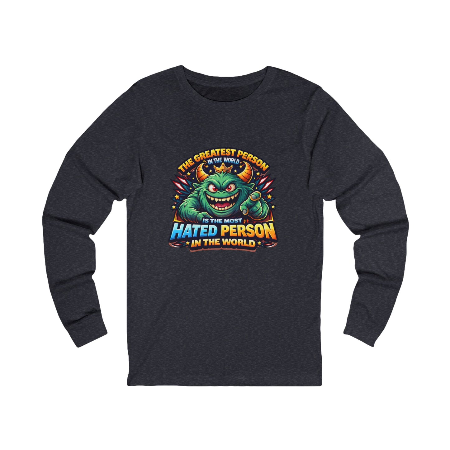 Greatest hated monster Unisex Jersey Long Sleeve Tee