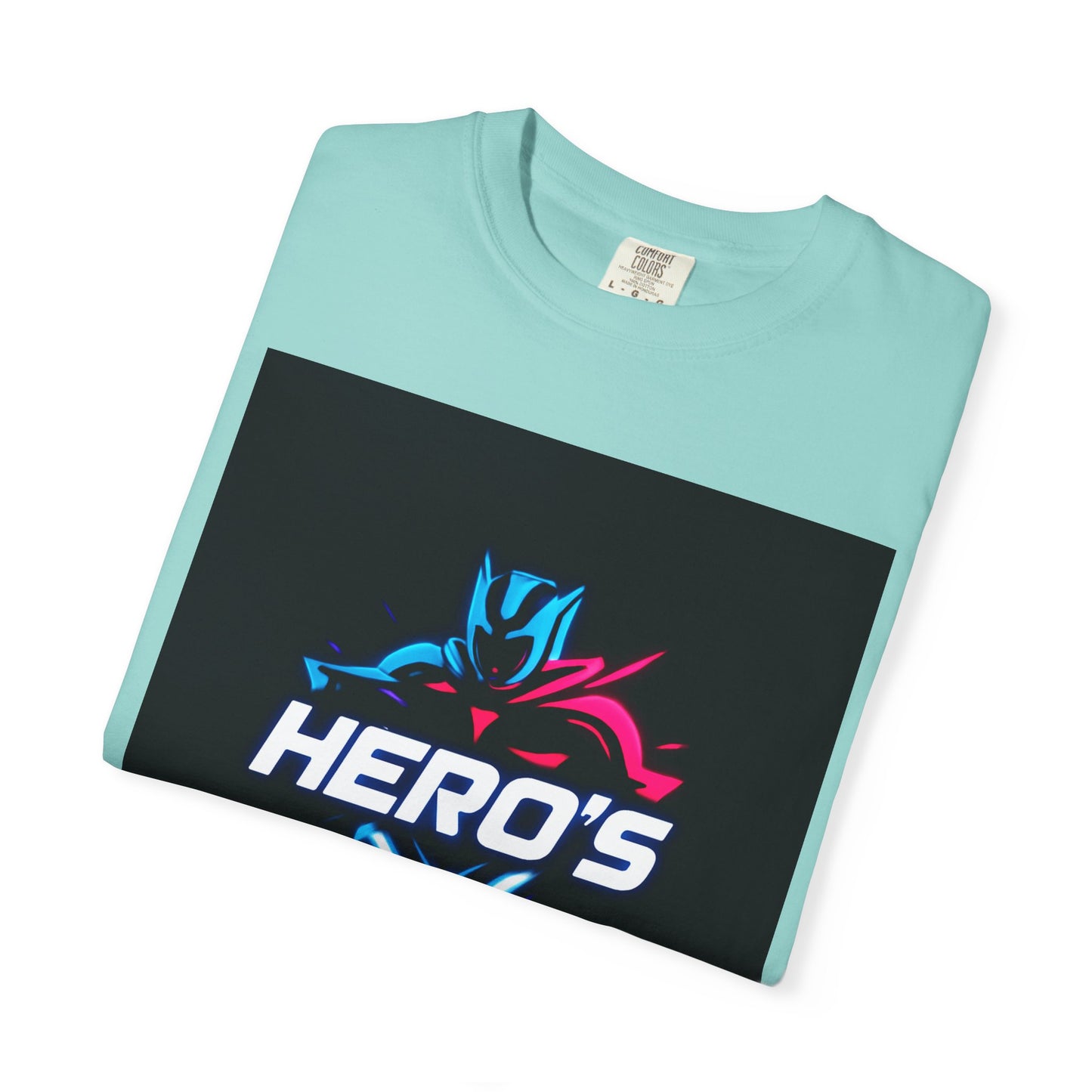Hero's Unisex Garment-Dyed T-shirt, Casual Tee, Perfect for Gifting, Comic Fans, Hero Celebrations, Graphic Tee, Everyday Wear