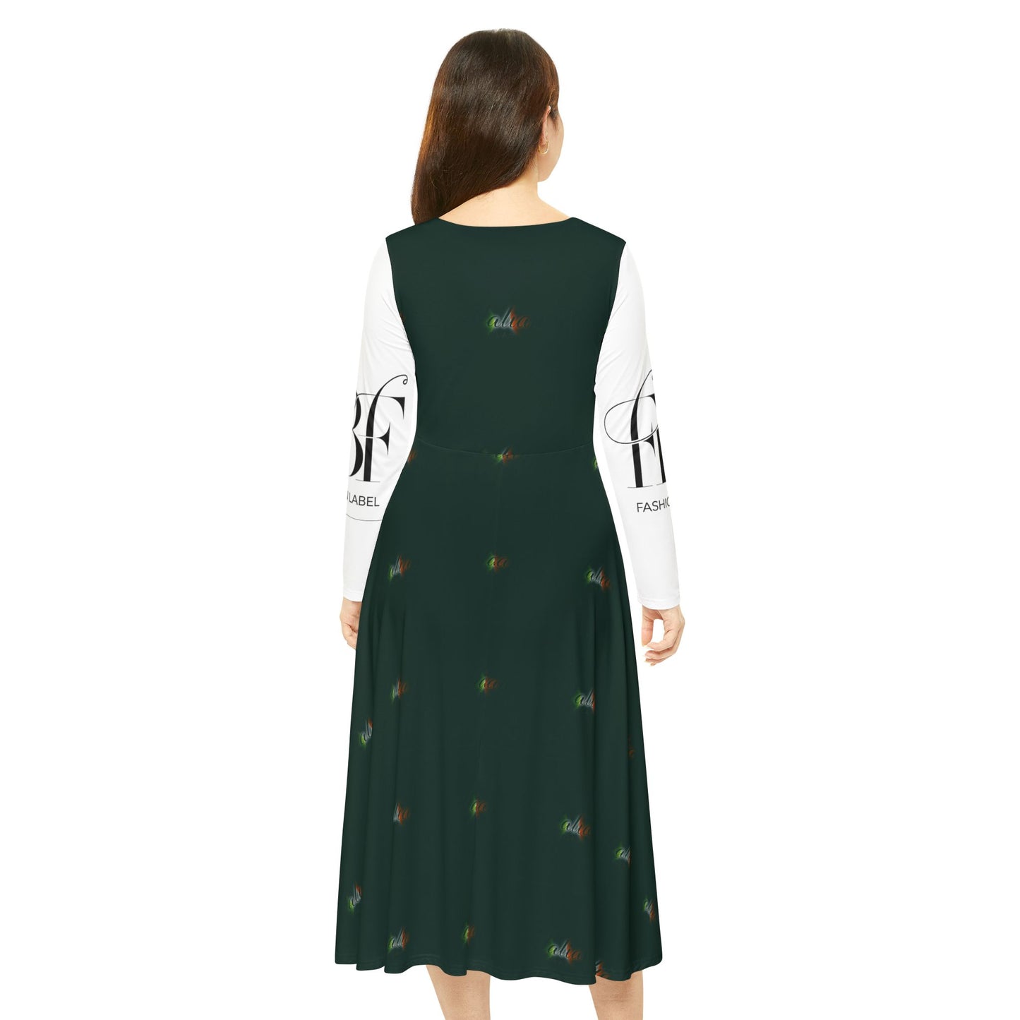 Vibrant Women's Long Sleeve Dance Dress, Bohemian Style Dress, Unique Dancewear, Festival Dress, Party Outfit, Gift for Dancers, [...]