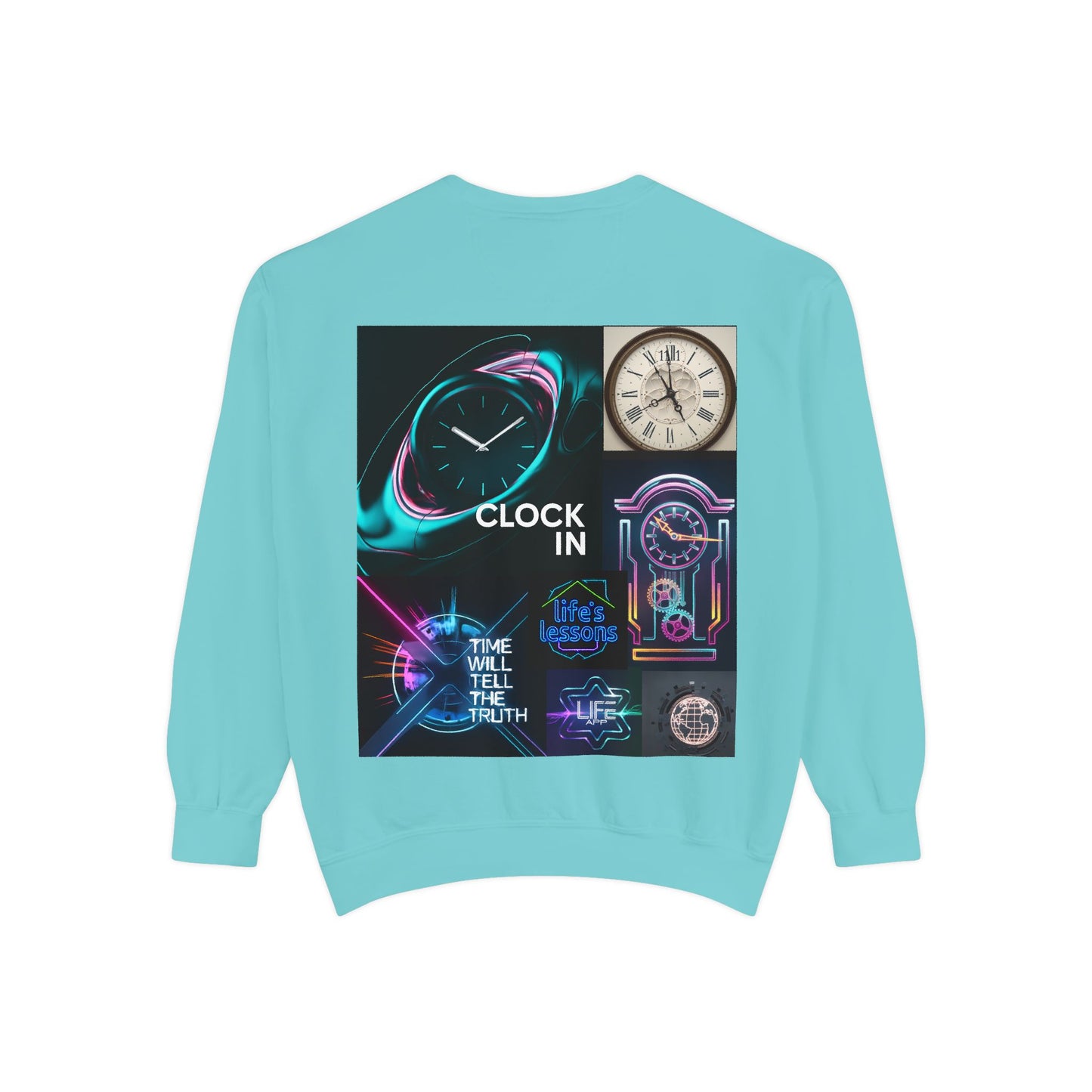Retro Neon Clock Sweatshirt