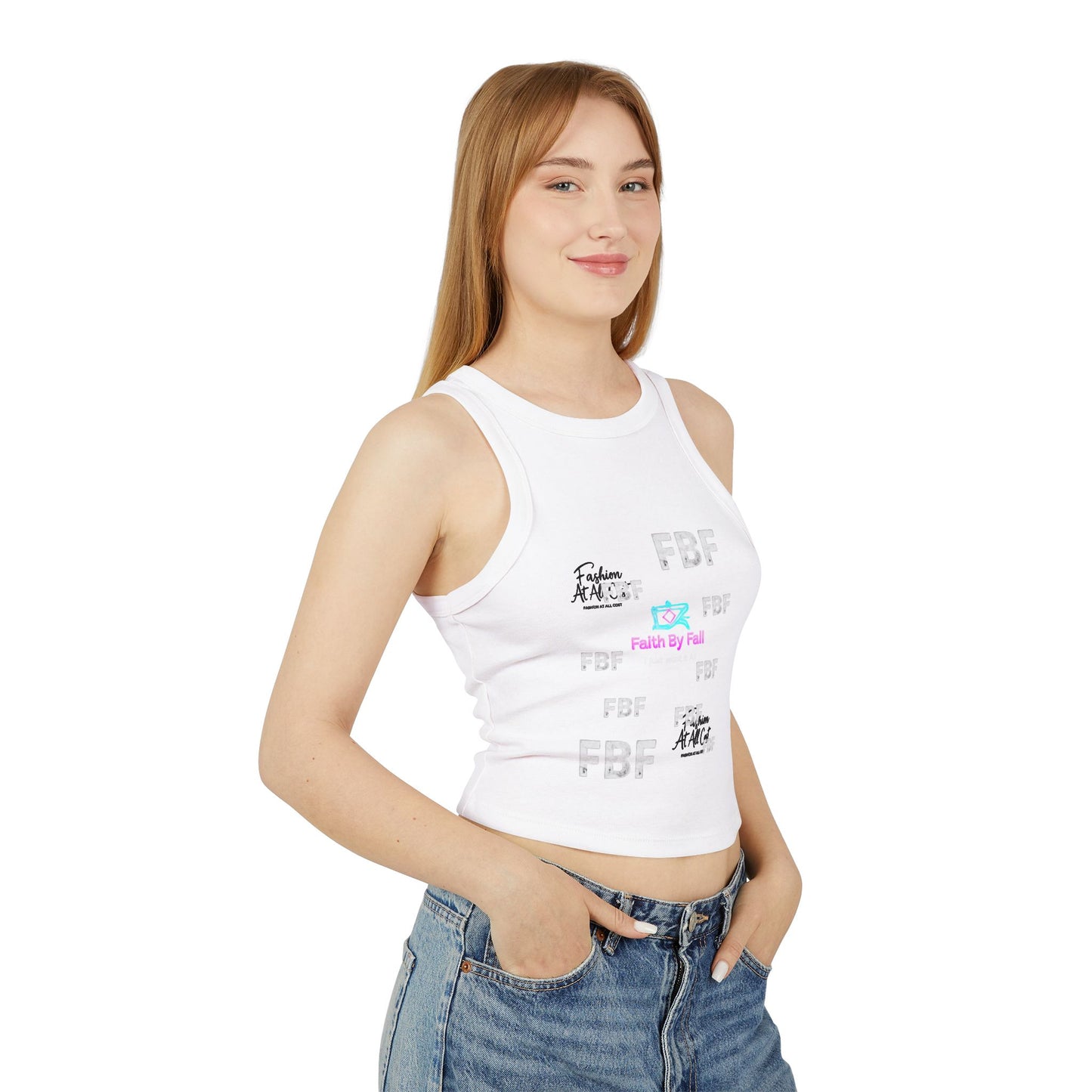Women's Inspirational Graphic Tank Top, Faith By Fall Tank, Casual Summer Top, Spiritual Apparel, Trendy Activewear, Cute Workout Shirt