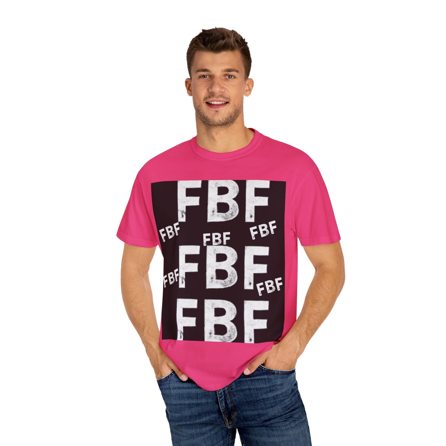 FBF Garment-Dyed Unisex T-shirt, Casual Wear, Graphic Tee, Street Style, Gift for Friends, All Occasions