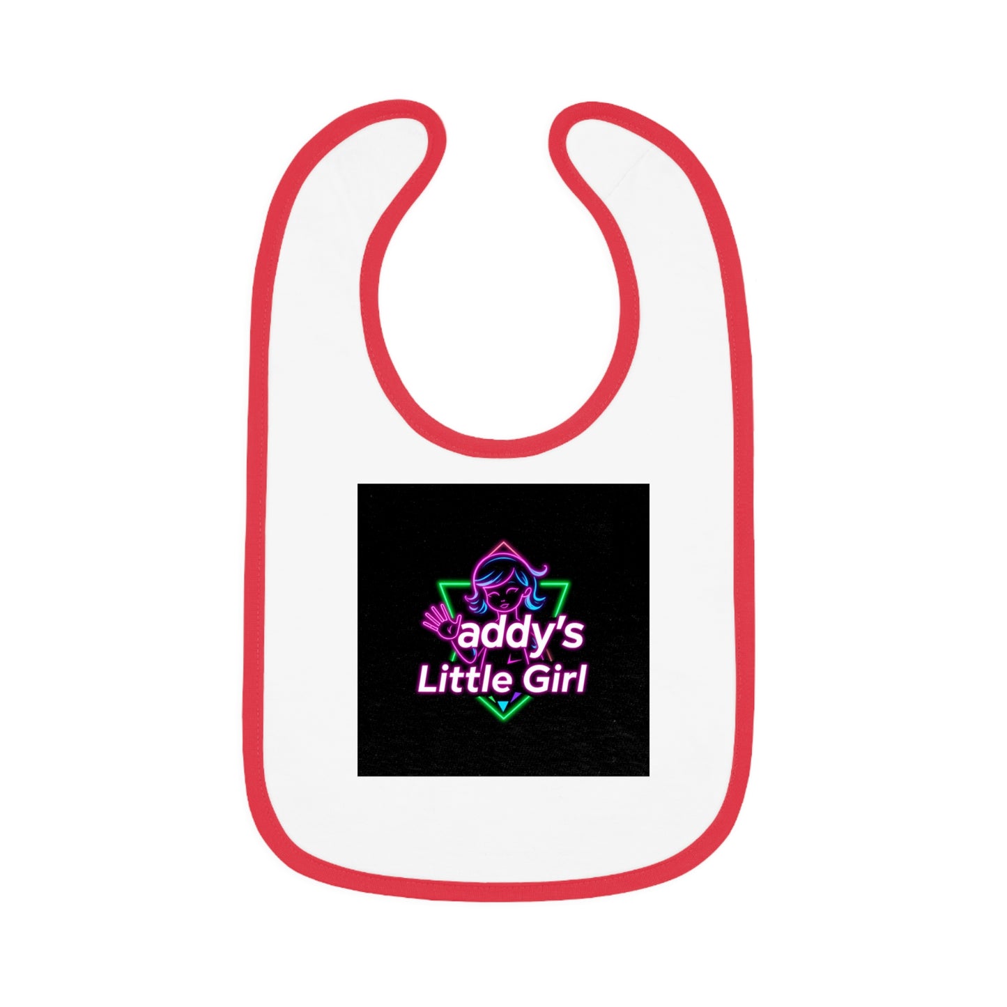 Baby Contrast Trim Jersey Bib