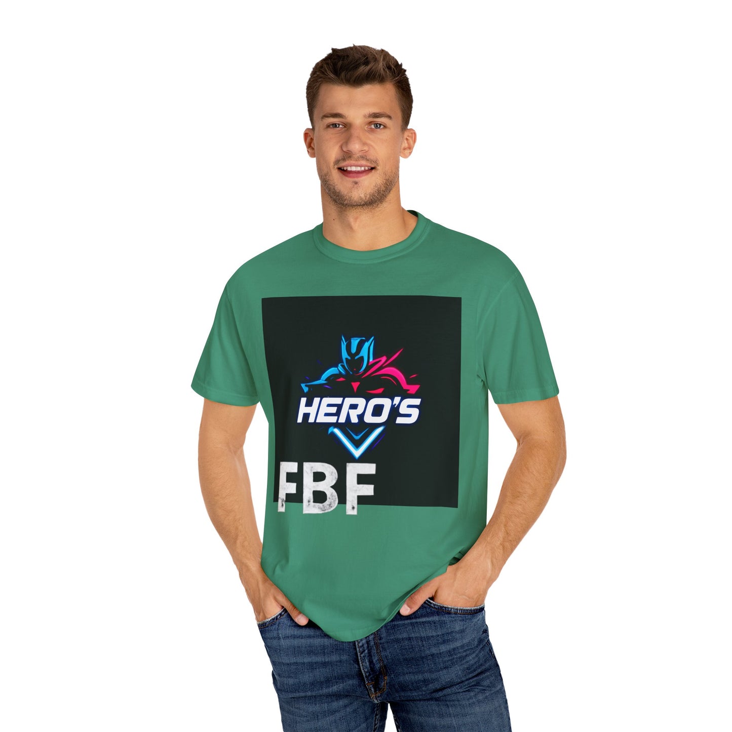 Hero's Unisex Garment-Dyed T-shirt, Casual Tee, Perfect for Gifting, Comic Fans, Hero Celebrations, Graphic Tee, Everyday Wear