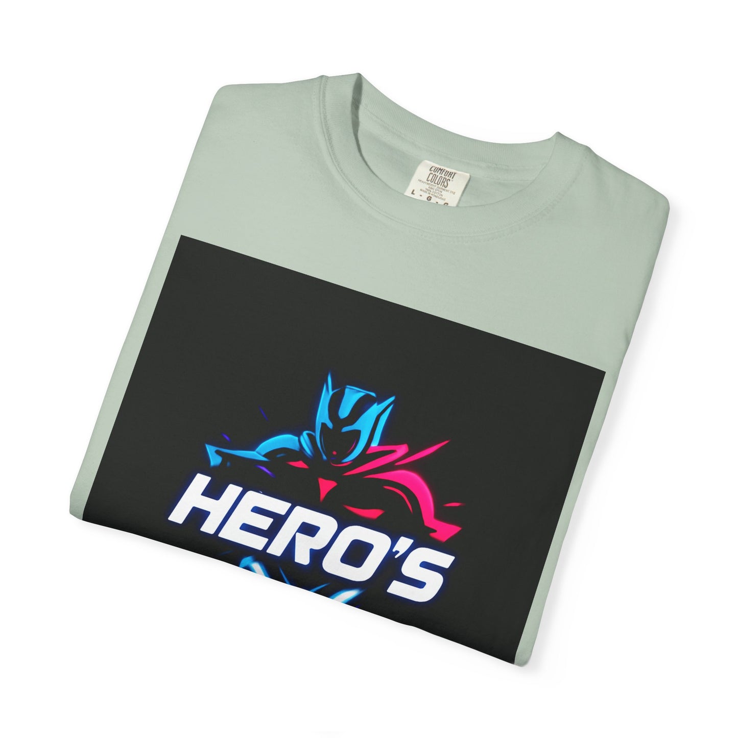 Hero's Unisex Garment-Dyed T-shirt, Casual Tee, Perfect for Gifting, Comic Fans, Hero Celebrations, Graphic Tee, Everyday Wear