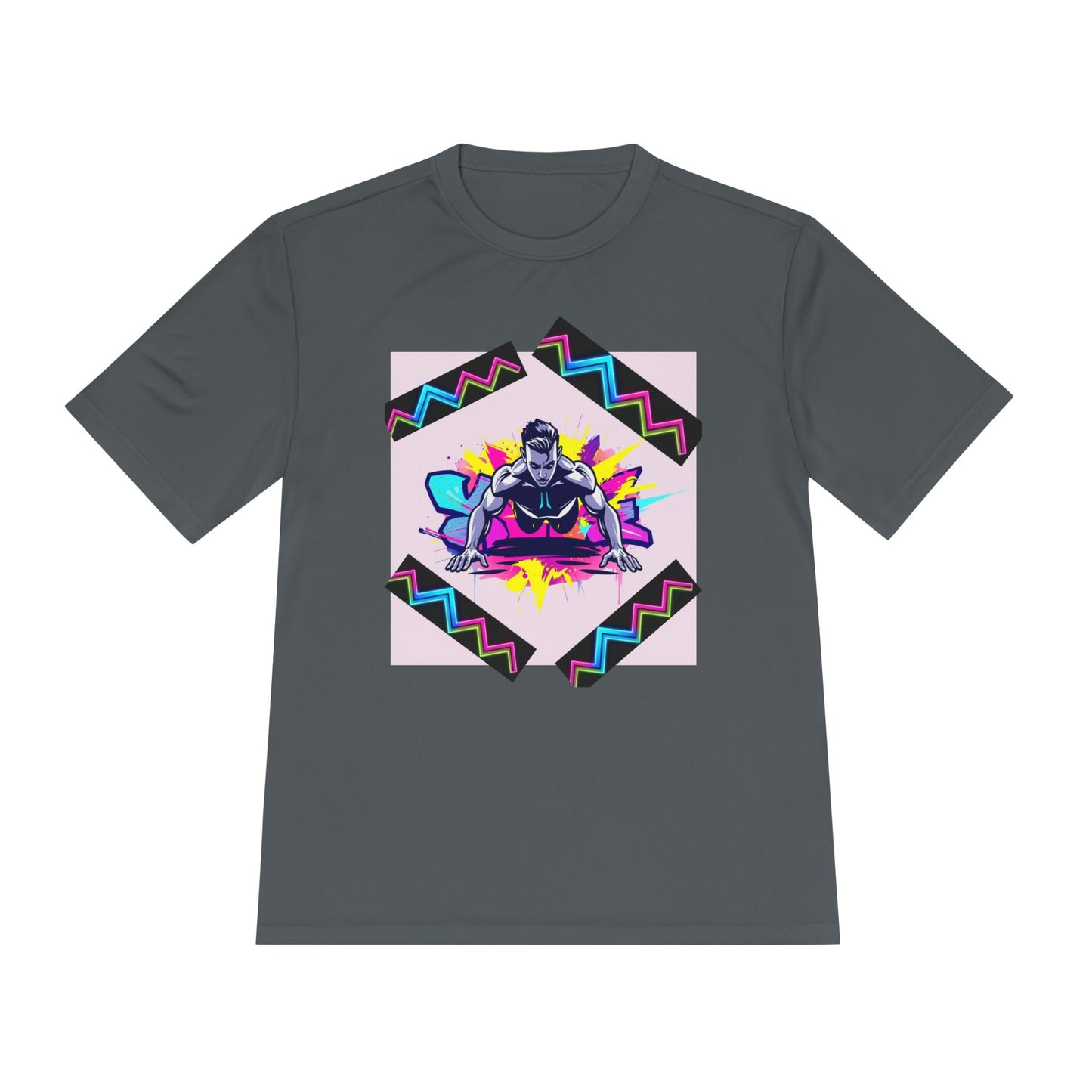 Vibrant Graphic Moisture Wicking Tee for Active Lifestyle