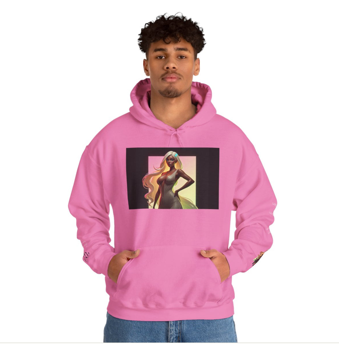 Lucky Lady Unisex Hooded Sweatshirt - Stylish Streetwear for Confident Women
