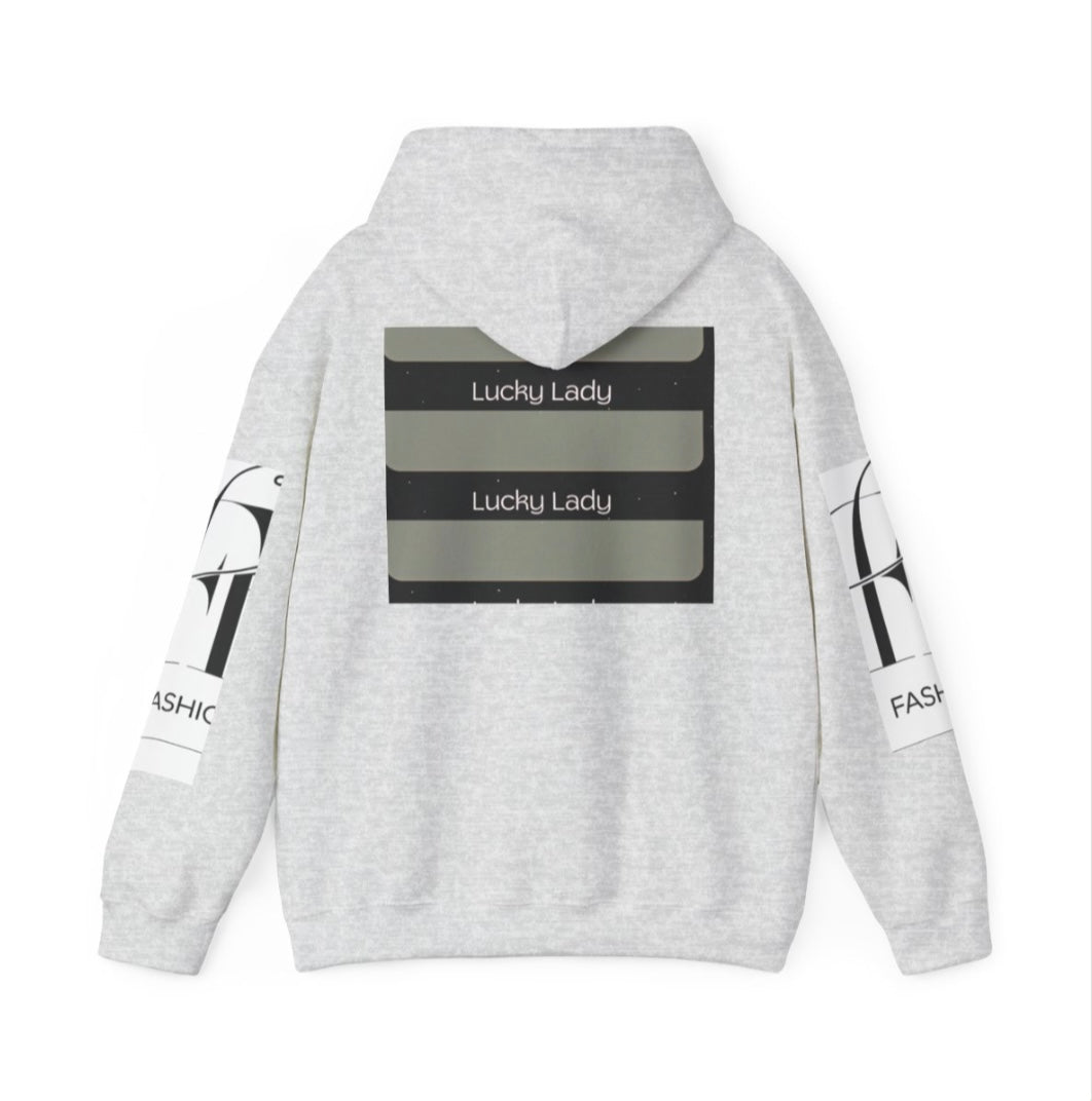 Lucky Lady Unisex Hooded Sweatshirt – Stylish Streetwear for Confident Women