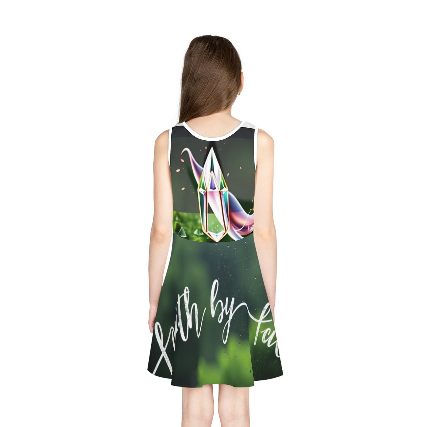 Girls' Sleeveless Sundress (AOP)