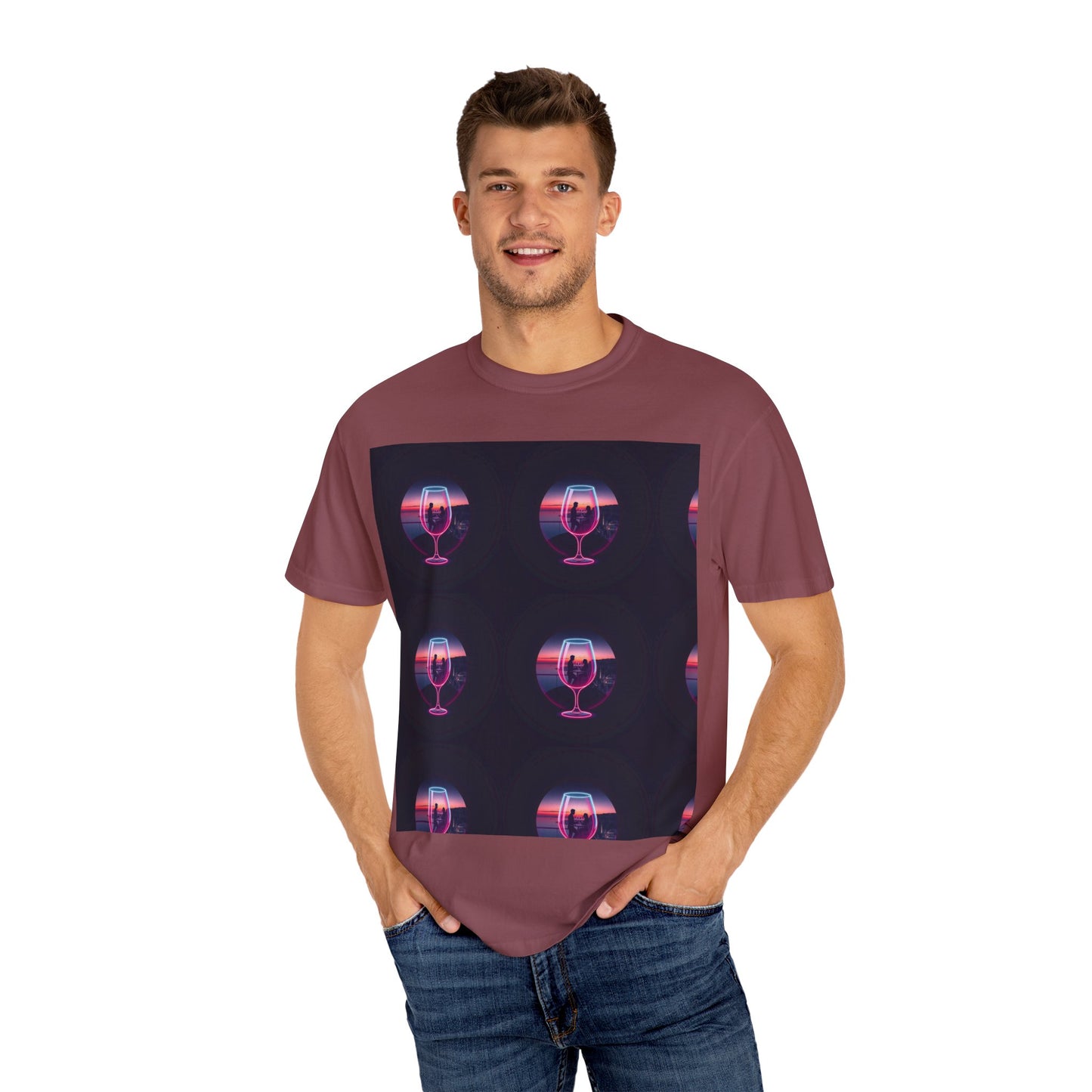 Retro Sunset Glasses T-Shirt, Unisex Garment-Dyed Tee for Casual Wear, Vintage Aesthetic Shirt, Gift for Friends, Summer Vibes Tee, [...]
