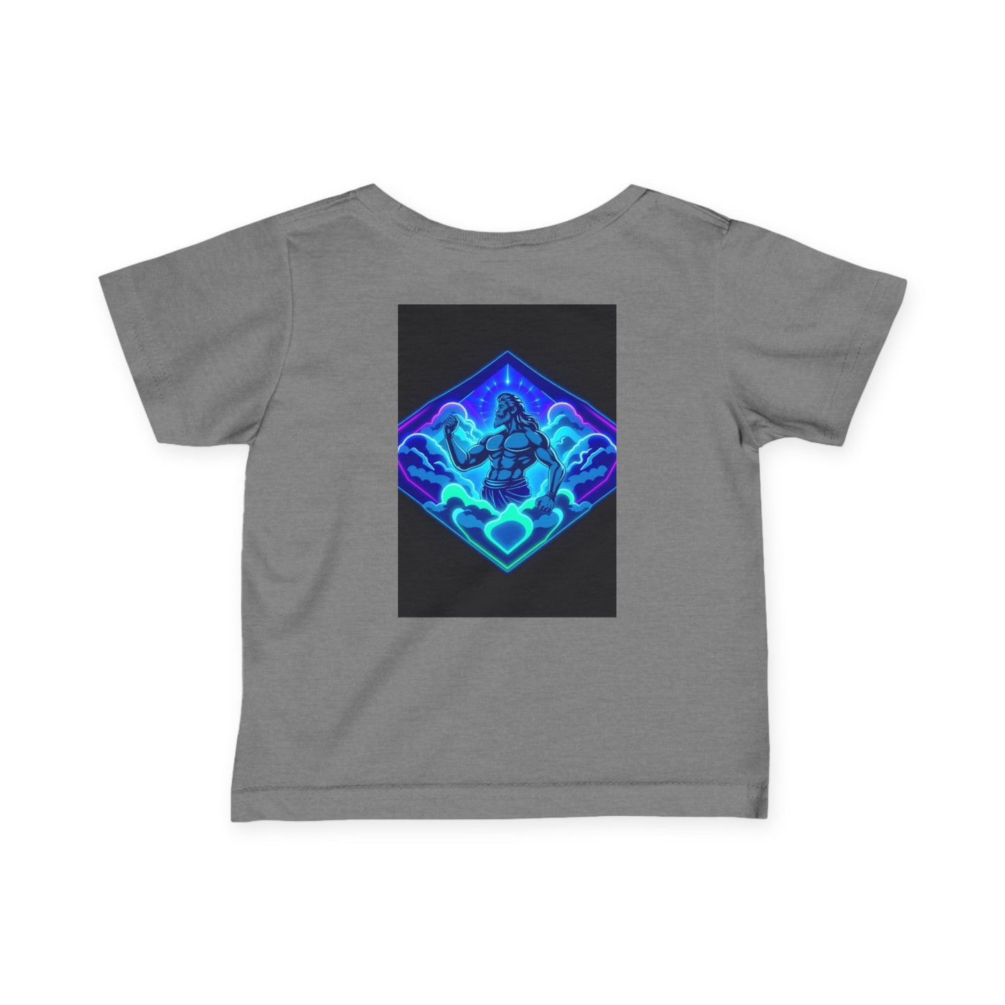 Infant Tee — "Alpha Is the Omega" Neon Christian Baby Shirt