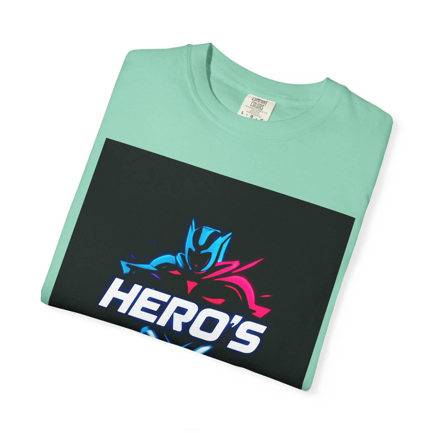 Hero's Unisex Garment-Dyed T-shirt, Casual Tee, Perfect for Gifting, Comic Fans, Hero Celebrations, Graphic Tee, Everyday Wear