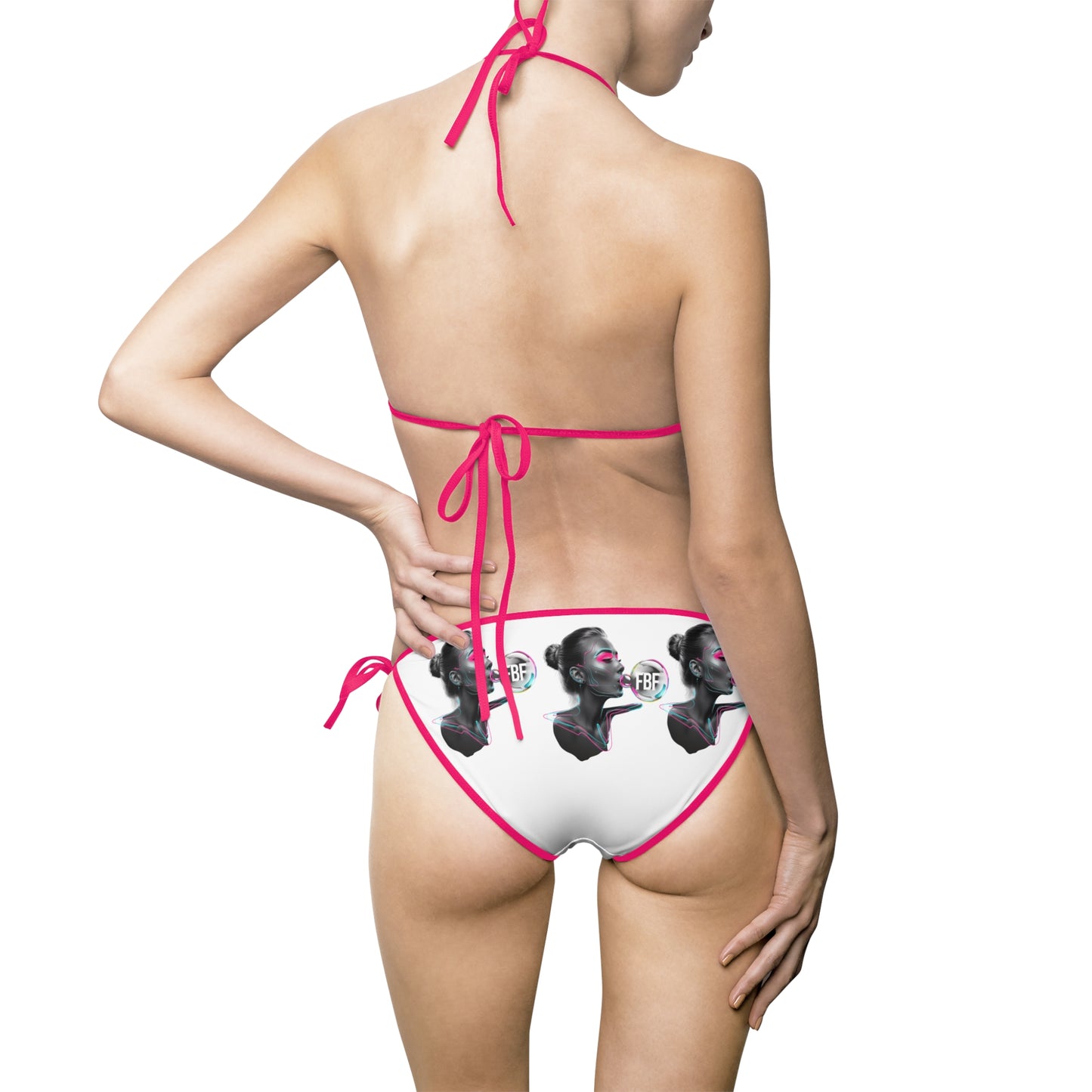 Retro Pop Art Woman Print Bikini