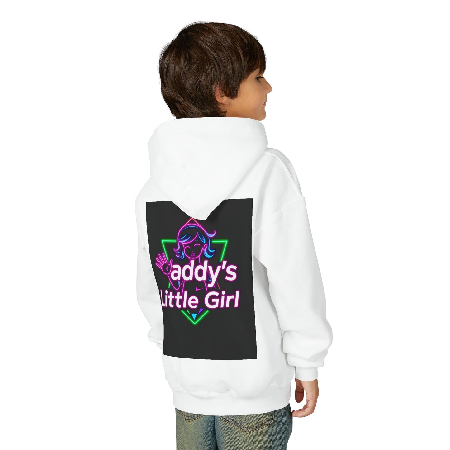 Daddy's Little Girl Hoodie, Cozy Youth Sweatshirt, Cute Gift for Dads, Kids Sweatshirt, Family Celebration Apparel