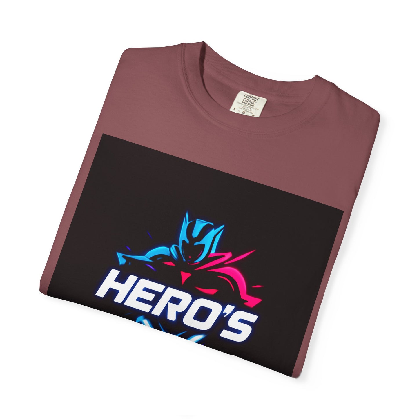Hero's Unisex Garment-Dyed T-shirt, Casual Tee, Perfect for Gifting, Comic Fans, Hero Celebrations, Graphic Tee, Everyday Wear