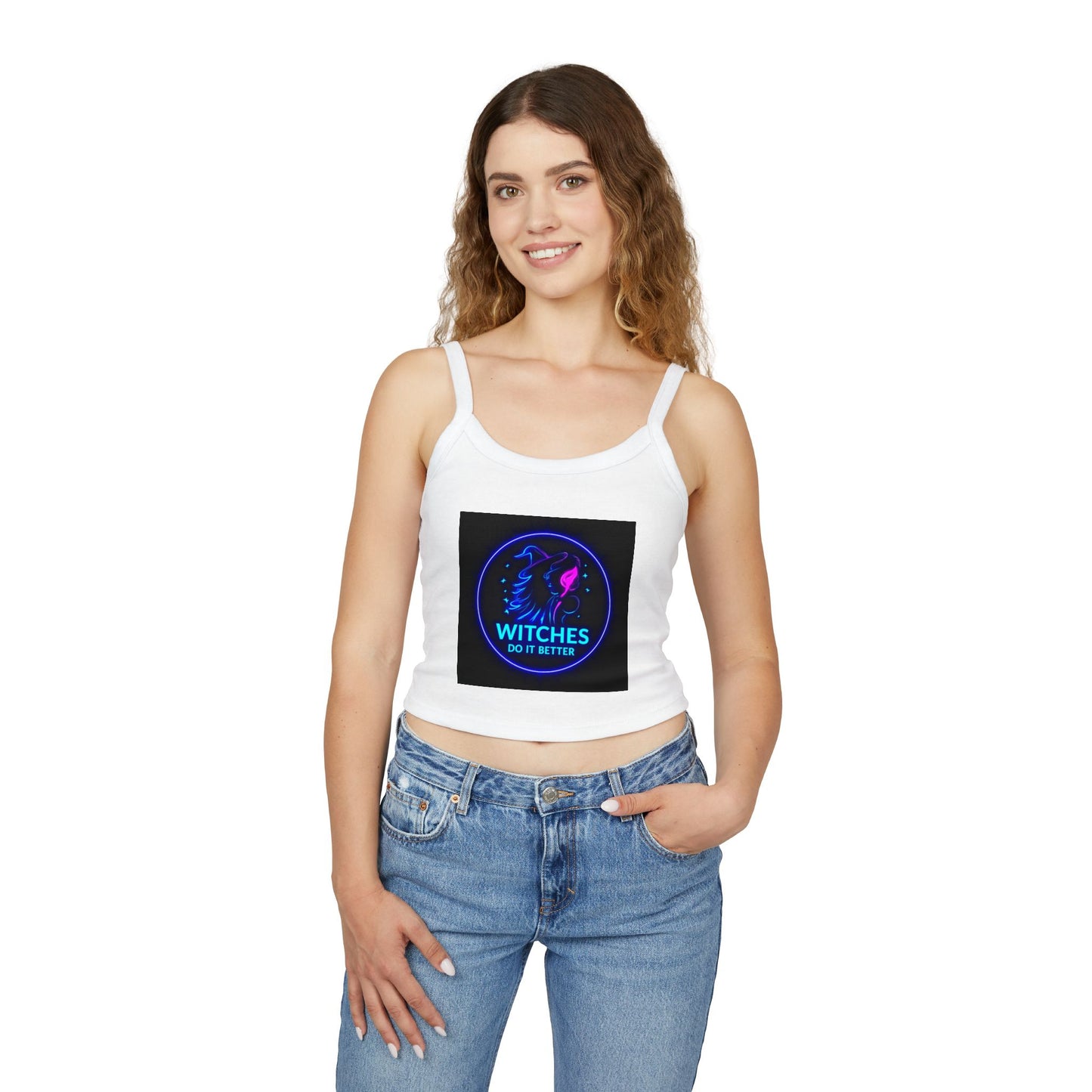 Women's Neon Graphic Tank Top - Perfect for Witches & Festival Lovers, Summer Fashion, Witchy Vibes, Occasions & Celebrations