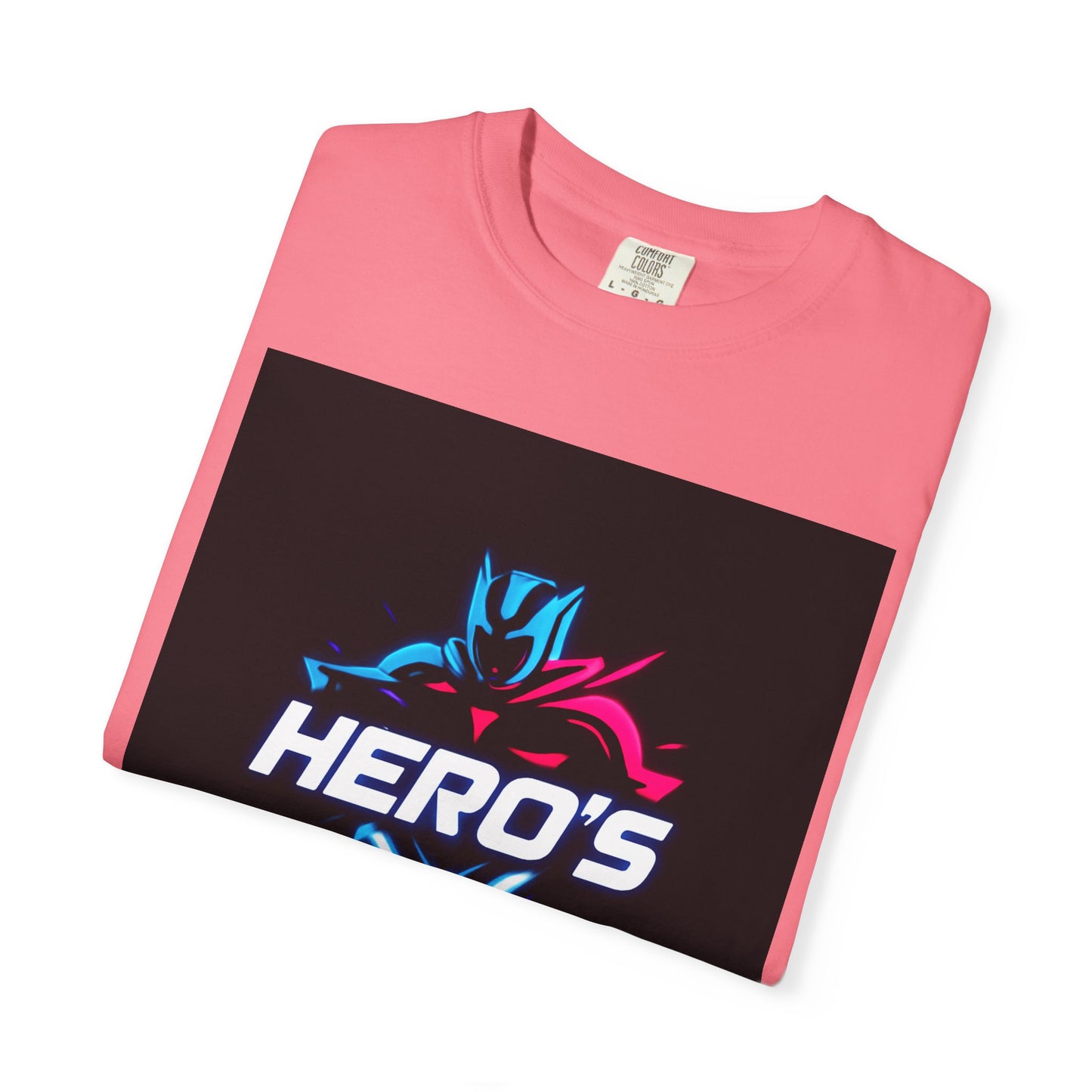 Hero's Unisex Garment-Dyed T-shirt, Casual Tee, Perfect for Gifting, Comic Fans, Hero Celebrations, Graphic Tee, Everyday Wear