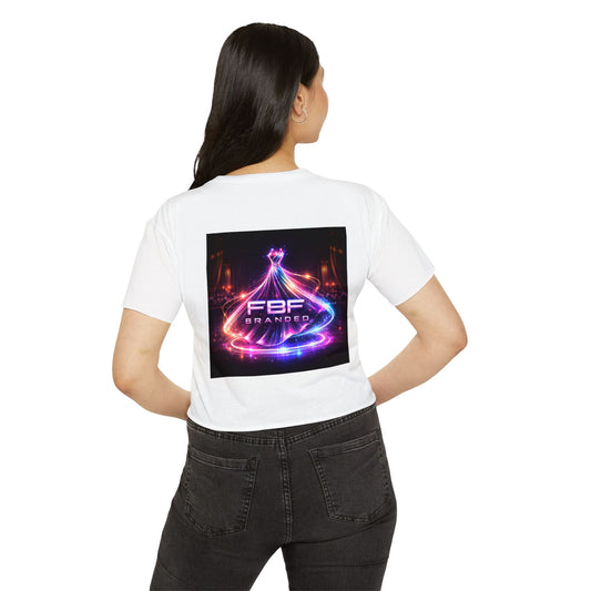 Festival Glow Crop Top — Neon 'FBF Branded' Rave Graphic