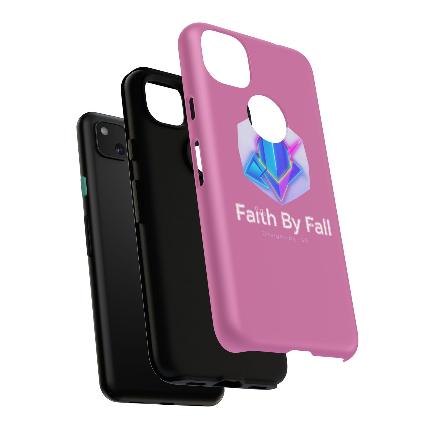 Vibrant Phone Case with Motivational Design - Faith By Fall, Colorful Phone Cover, Customizable Mobile Accessory, Unique Gift Idea, [...]