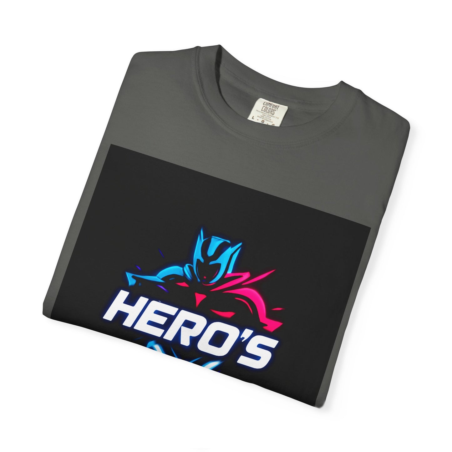 Hero's Unisex Garment-Dyed T-shirt, Casual Tee, Perfect for Gifting, Comic Fans, Hero Celebrations, Graphic Tee, Everyday Wear