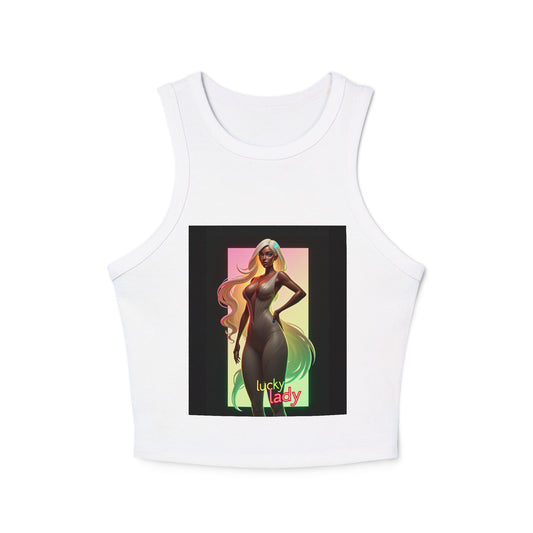 Women's Micro Rib Racer Tank Top