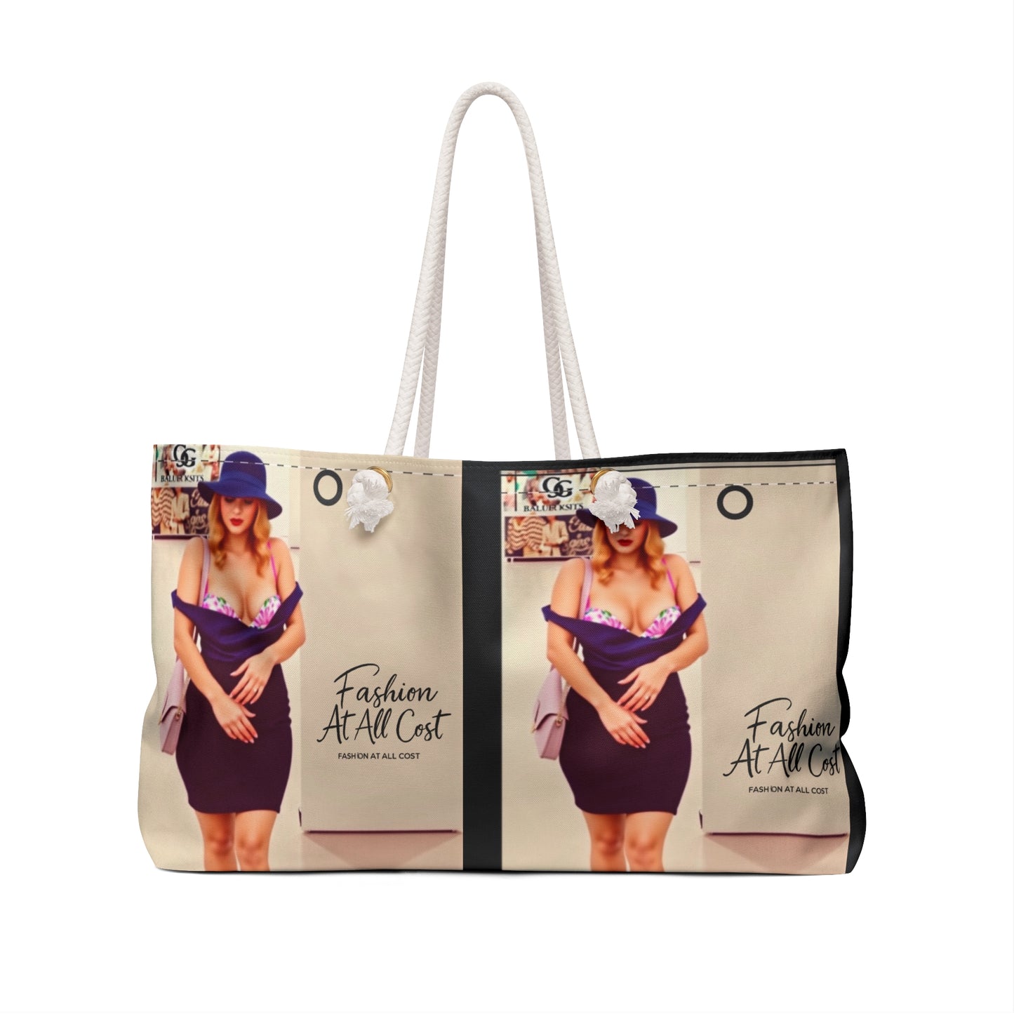 Chic Weekender Bag with Stylish Print - Perfect for Travel & Everyday Use