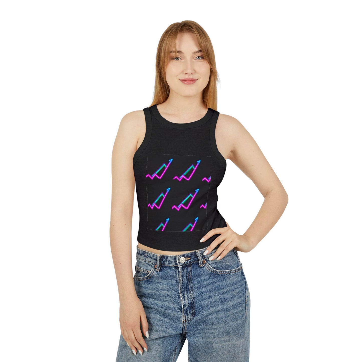 Women's Micro Rib Racer Tank Top