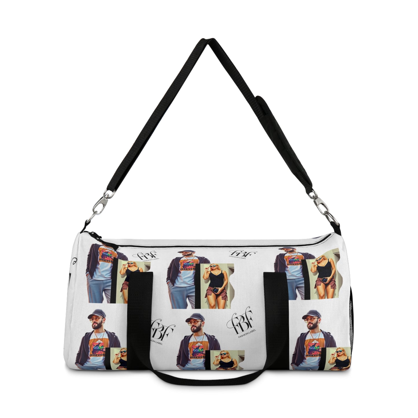 Stylish Duffel Bag with Unique Artwork for Travel & Gym