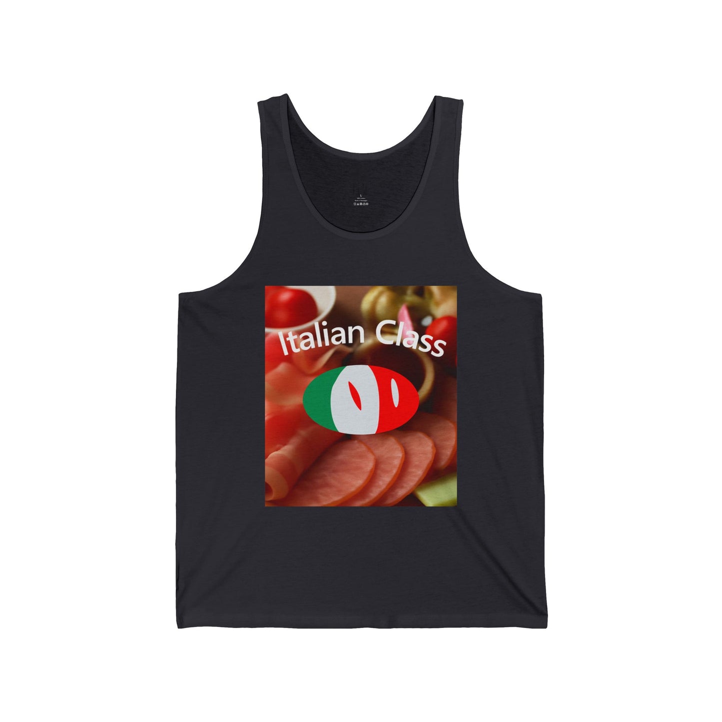 Italian Class Unisex Tank Top, Fun Culinary Shirt, Perfect for Food Lovers, Summer Events, Cooking Classes, BBQ Parties