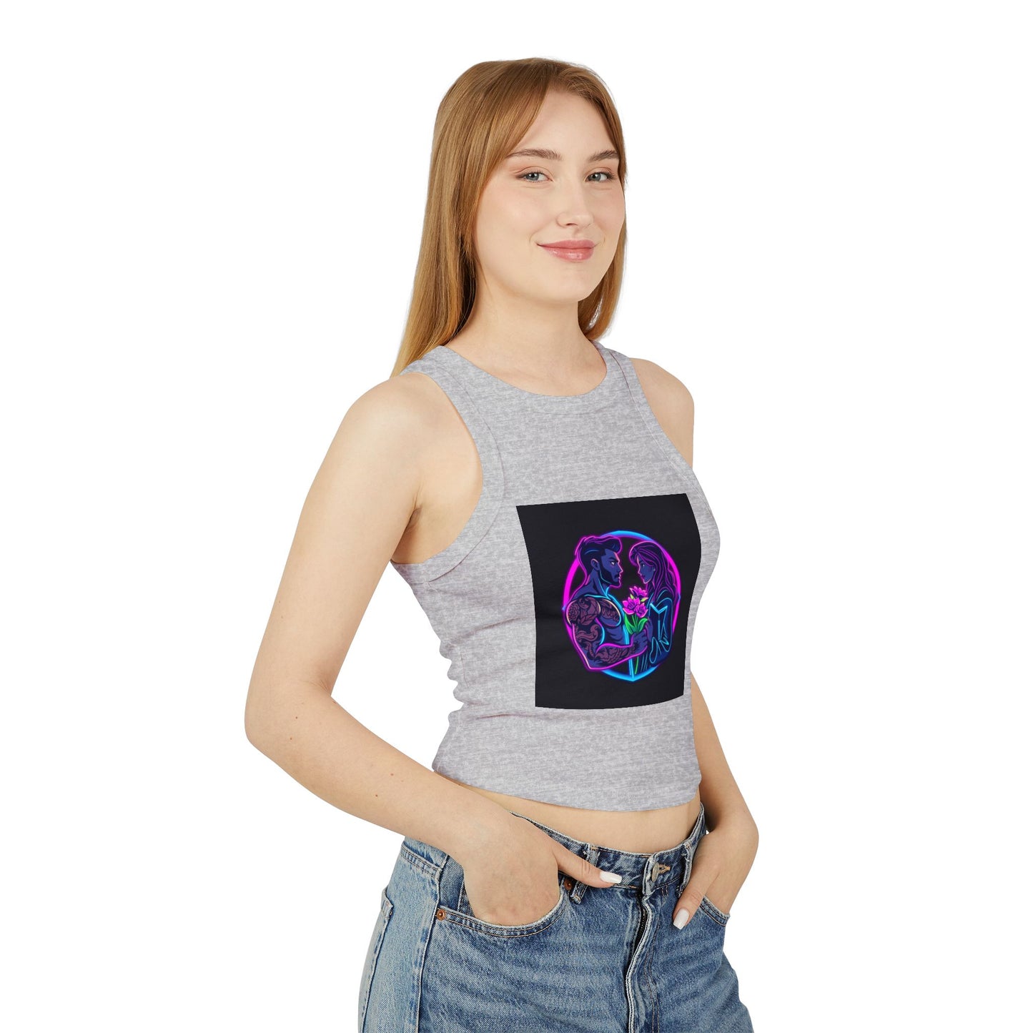 Women's Micro Rib Racer Tank Top