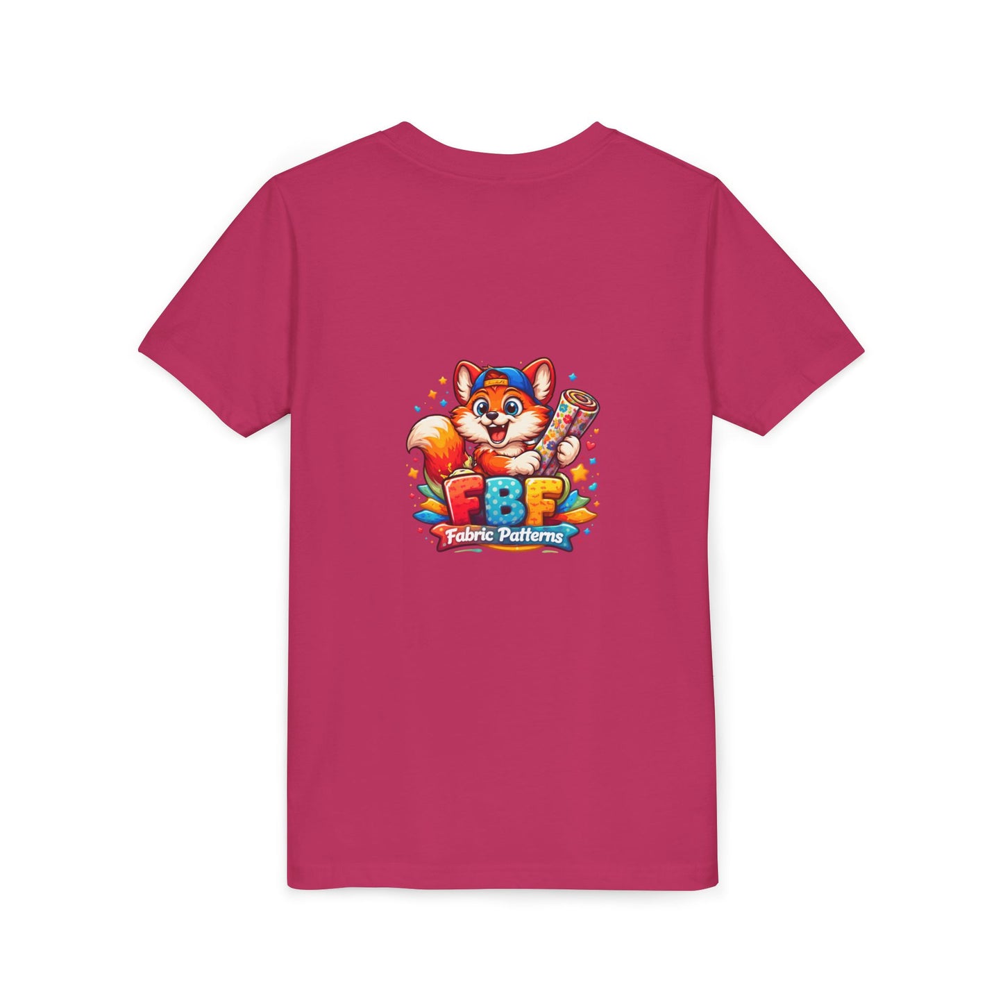 Youth Tee — Colorful Cartoon Fox 'FBF' Logo Kids Shirt