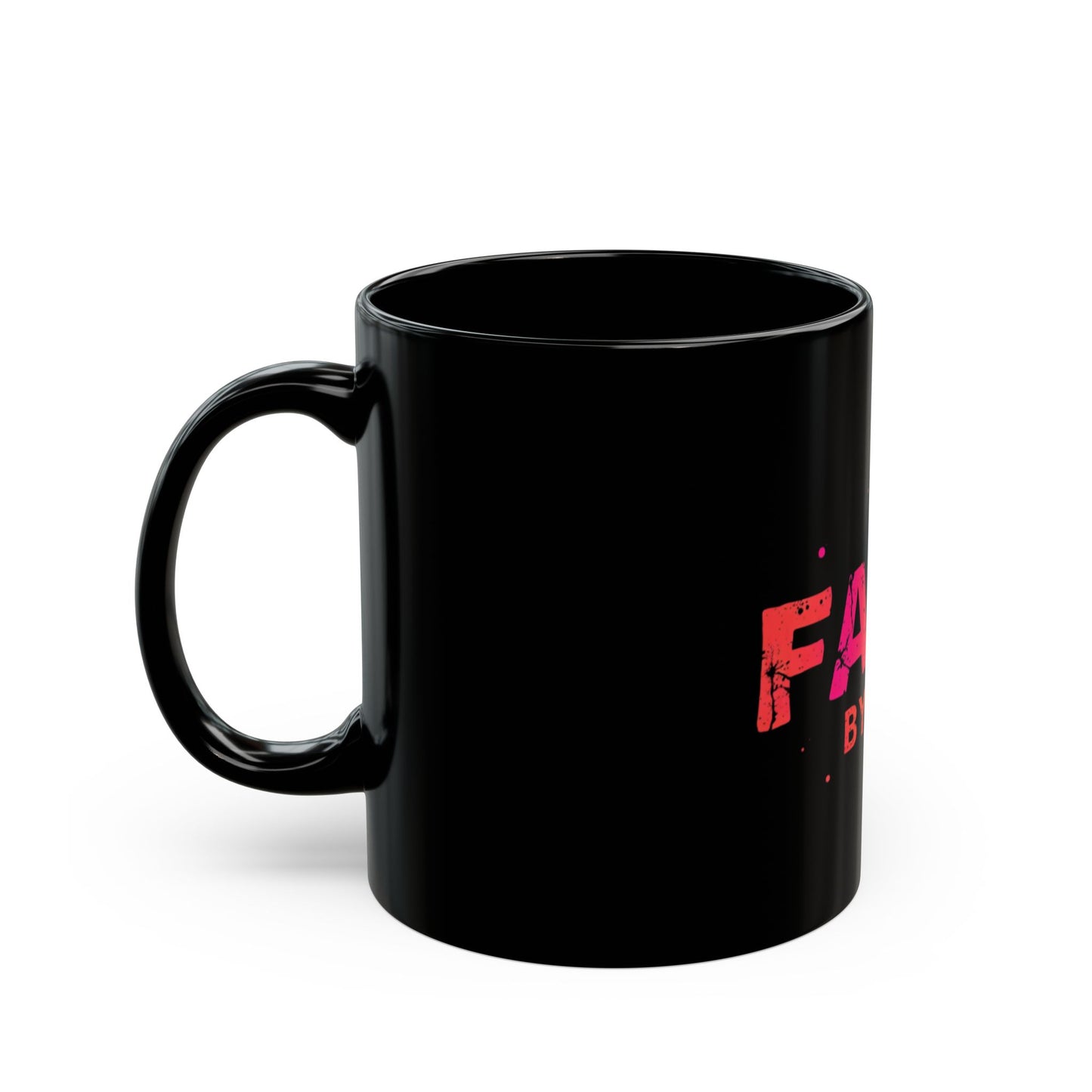 Colorful Faith Black Mug - 11oz/15oz, Inspirational Coffee Cup for Fall, Motivational Gift, Unique Drinkware, Holiday Present