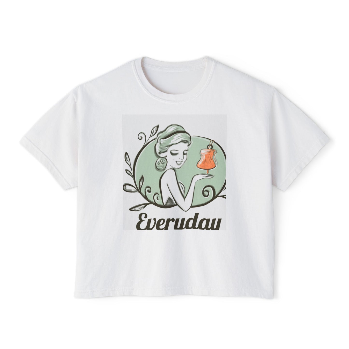 Everyday Vintage Beauty Boxy Tee — Women’s Graphic Fashion Top