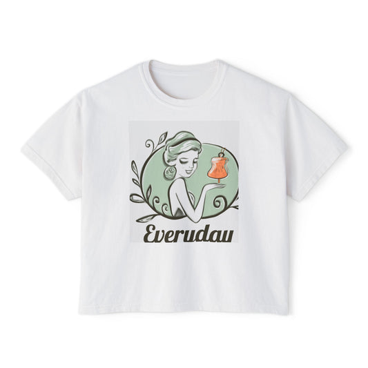 Everyday Vintage Beauty Boxy Tee — Women’s Graphic Fashion Top