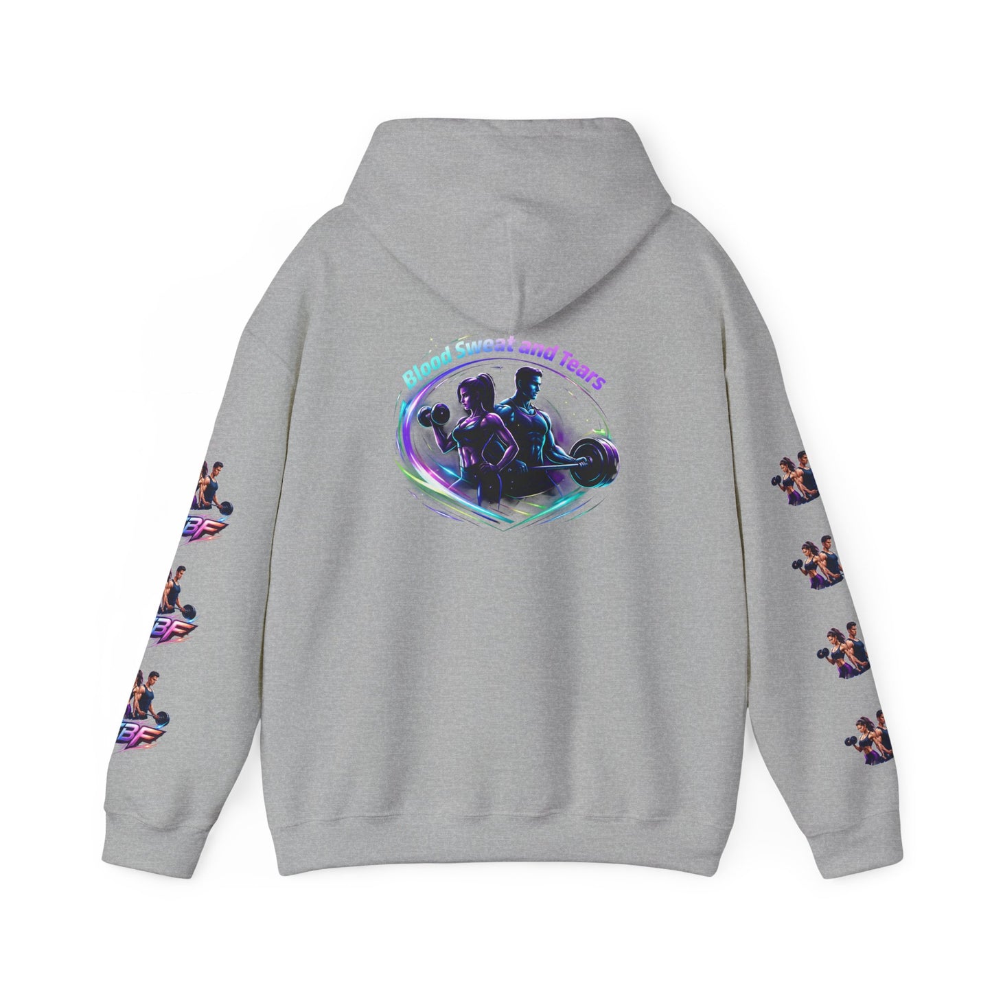 Weightlifting Hoodie — "Blood, Sweat and Tears" Fitness Pullover
