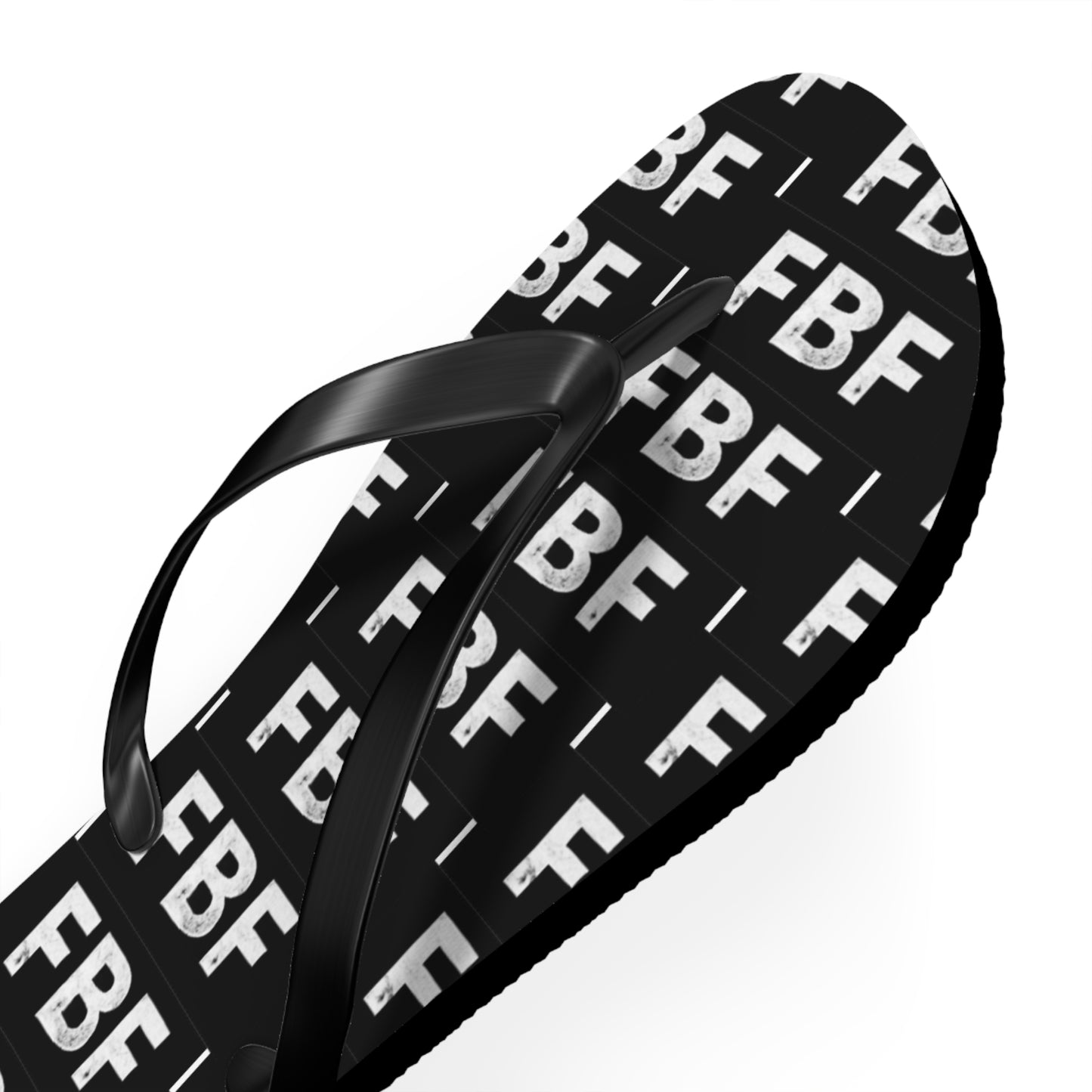 Trendy Flip Flops with FBF Print - Summer Vacation Footwear, Beach Wear, Casual Sandals, Gift for Sun Lovers, Stylish Pool Slides