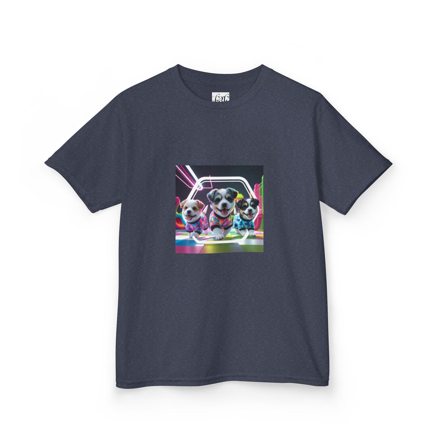 Colorful Dog-Themed Kids Tee - 'Unity Fun' Design