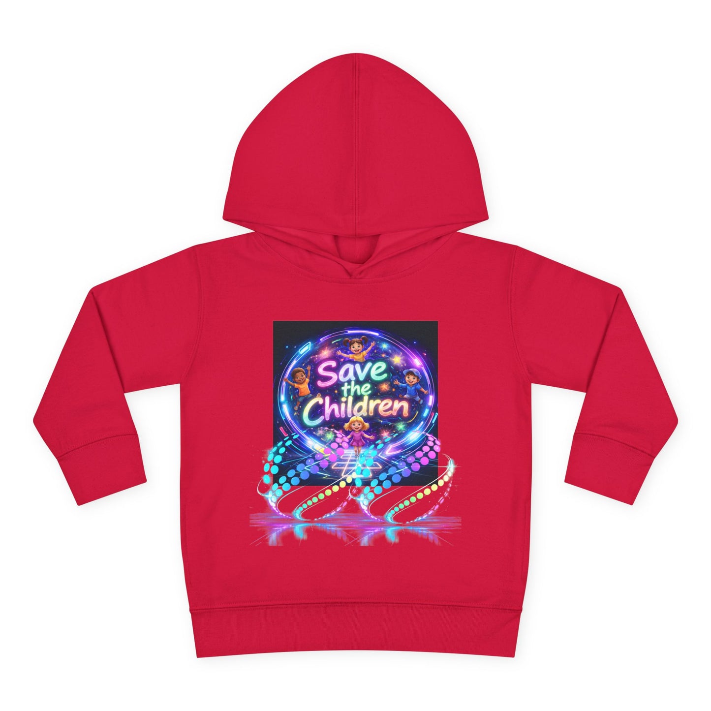 Save the Children Toddler Hoodie — Colorful Neon FBF Charity Pullover