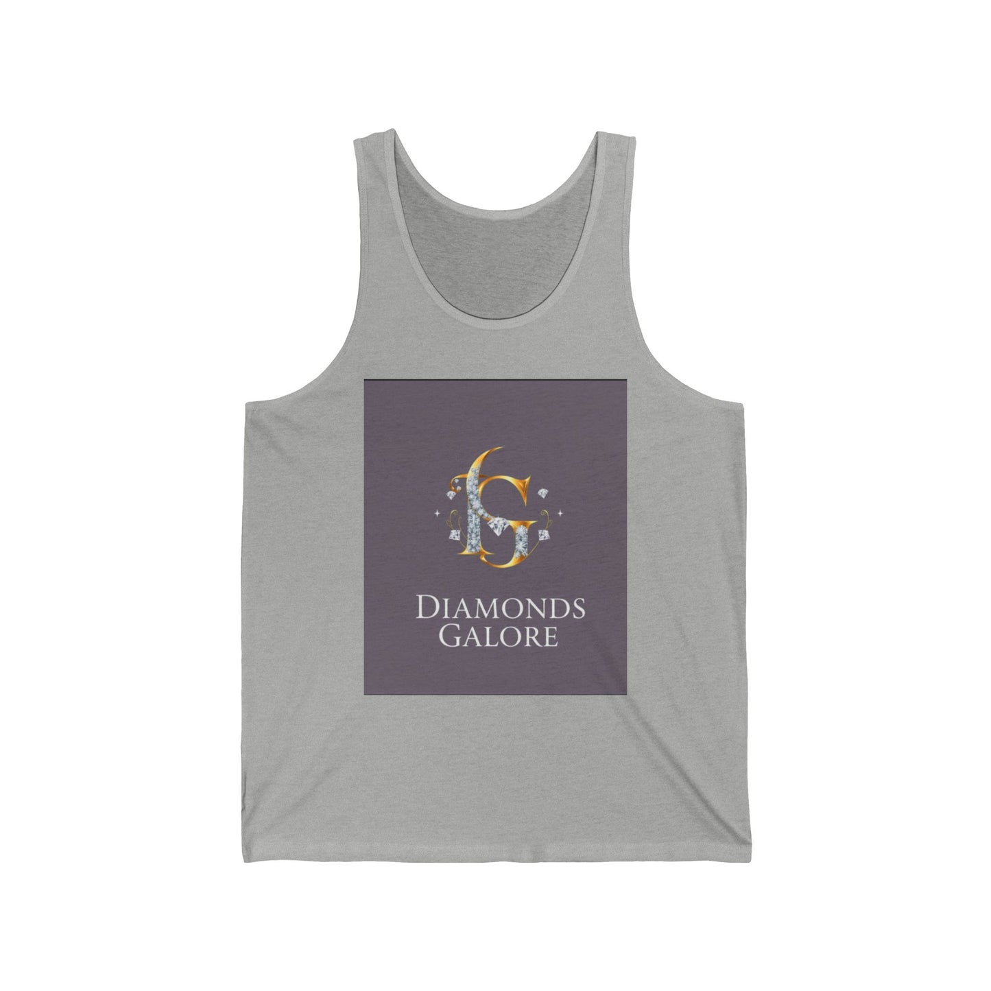 Diamonds Galore Unisex Tank Top, Casual Summer Wear, Perfect for Festivals, Gifts for Her, Beach Vibes, Trendy Layering Piece