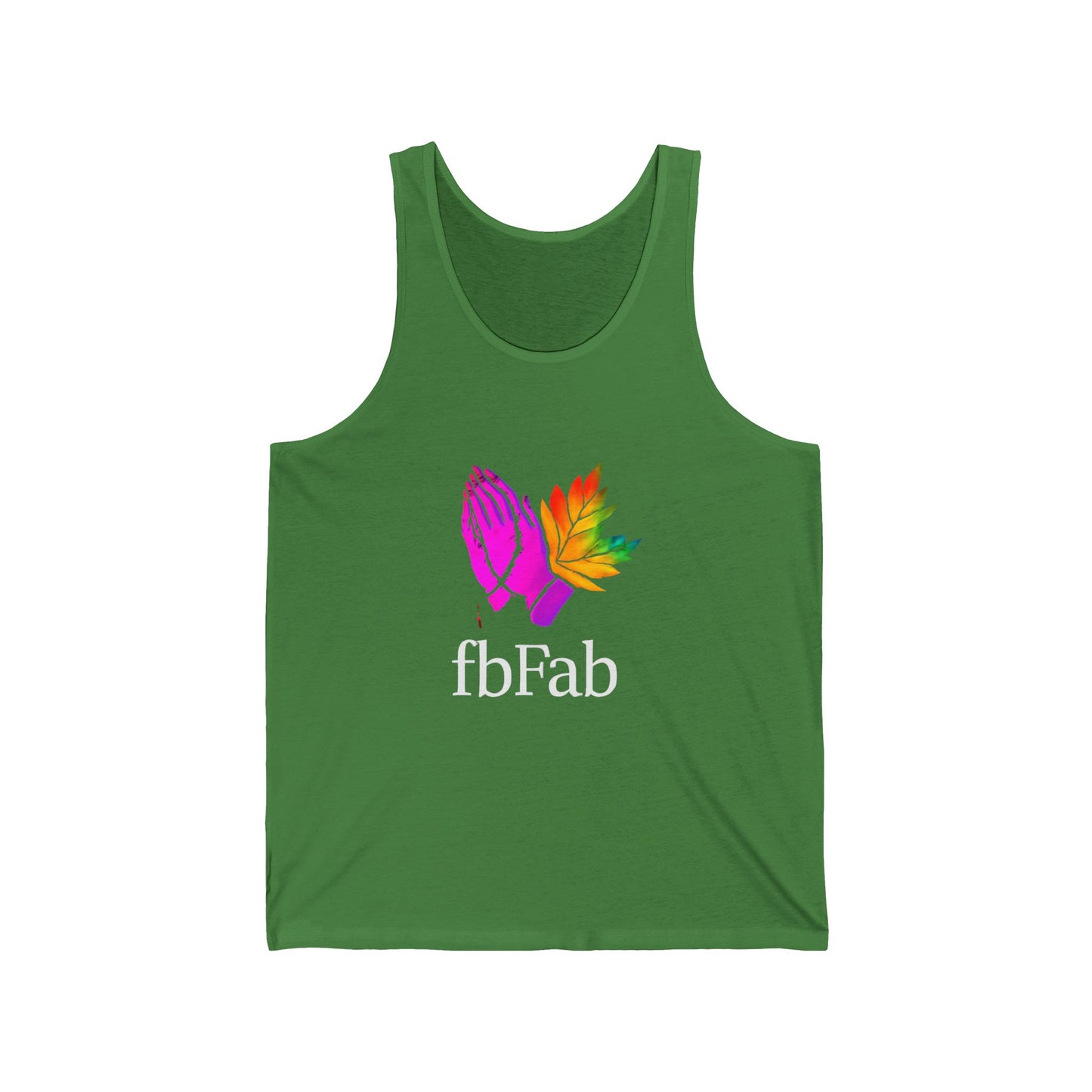 Colorful Graphic Unisex Jersey Tank Top, Inspirational Workout Tee, Summer Activewear, Spiritual Gift, Pride Day Apparel, Yoga Tank