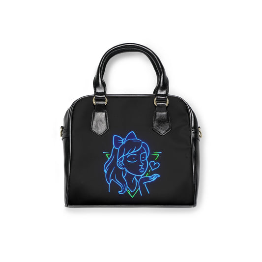 Neon Art Shoulder Handbag - Trendy Bags for Fashion Lovers, Everyday Use, Iconic Style, Gifts for Her, All Occasions