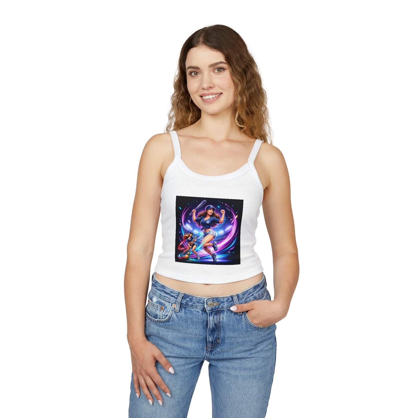 Yankees sweep Women's Spaghetti Strap Tank Top