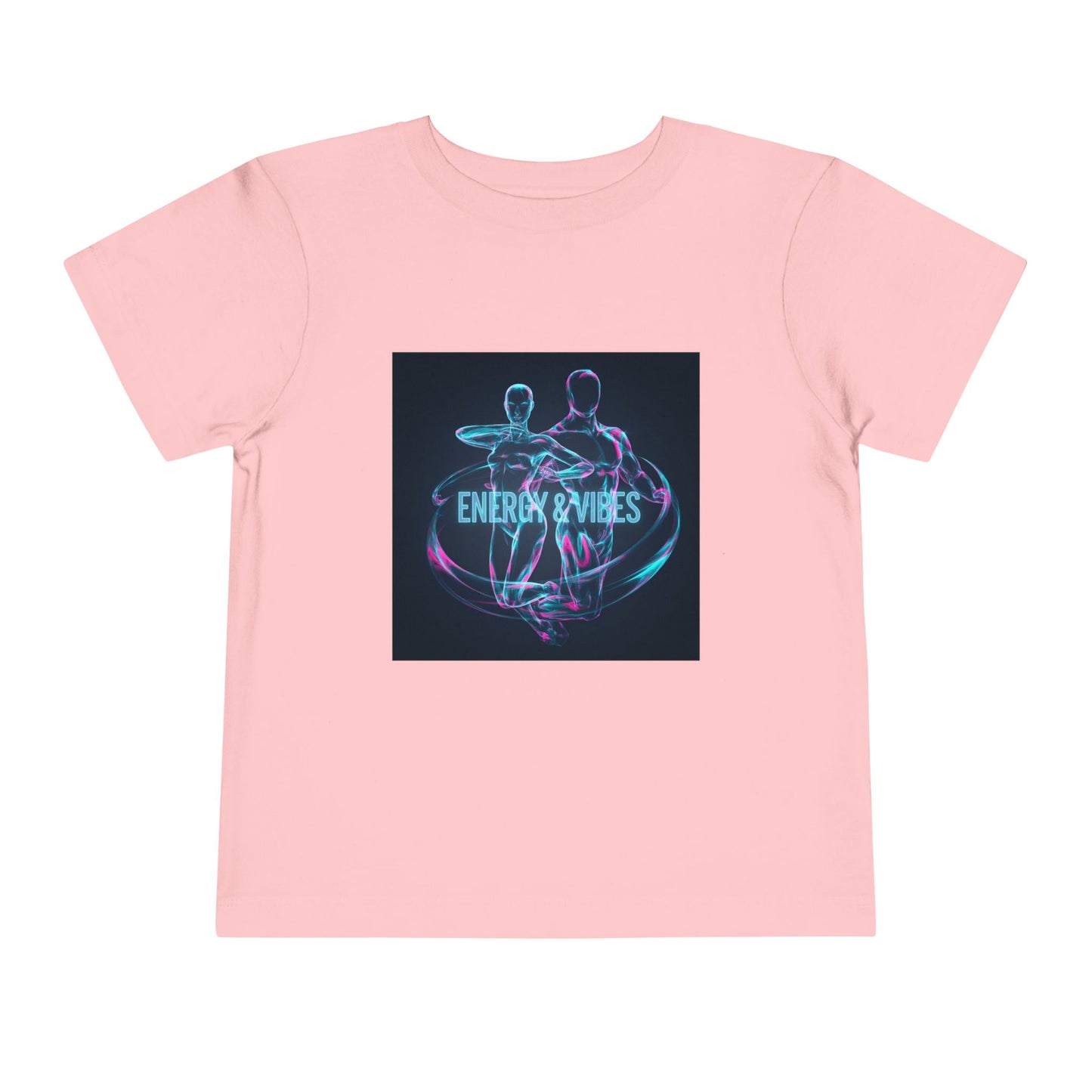 Toddler Tee — Energy & Vibes Neon Dance Graphic
