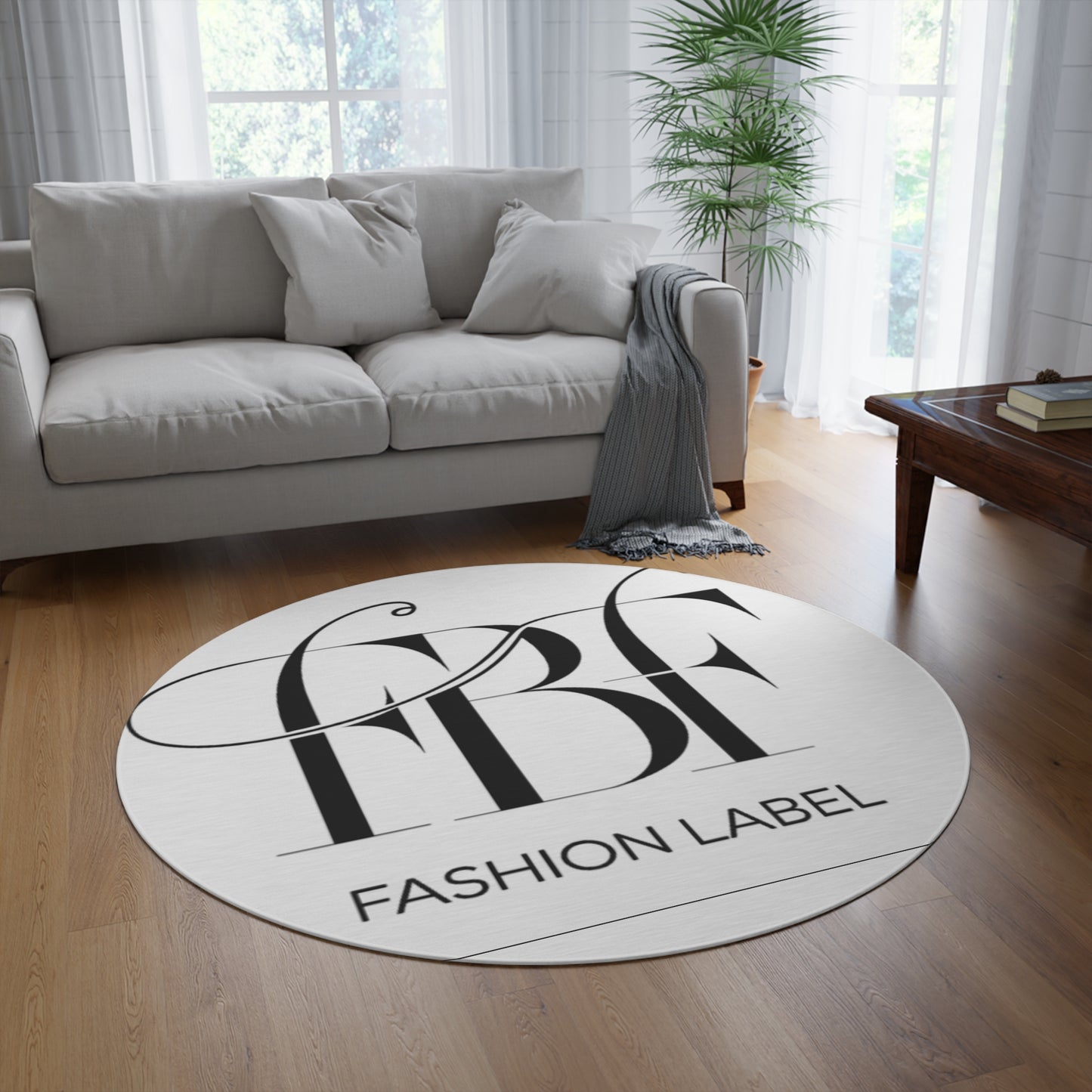 Stylish Round Rug | FBF Fashion Label Design for Modern Homes
