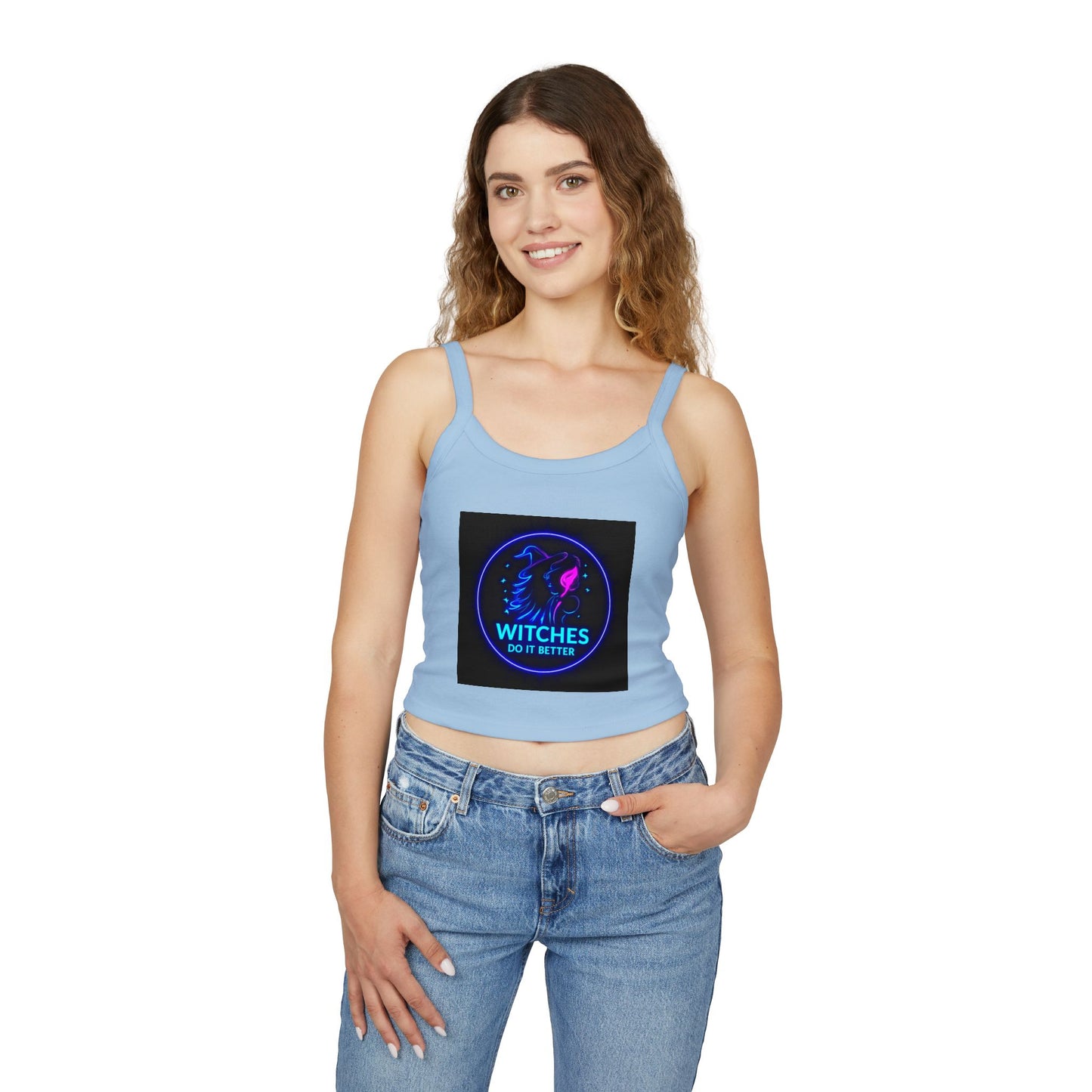 Women's Neon Graphic Tank Top - Perfect for Witches & Festival Lovers, Summer Fashion, Witchy Vibes, Occasions & Celebrations