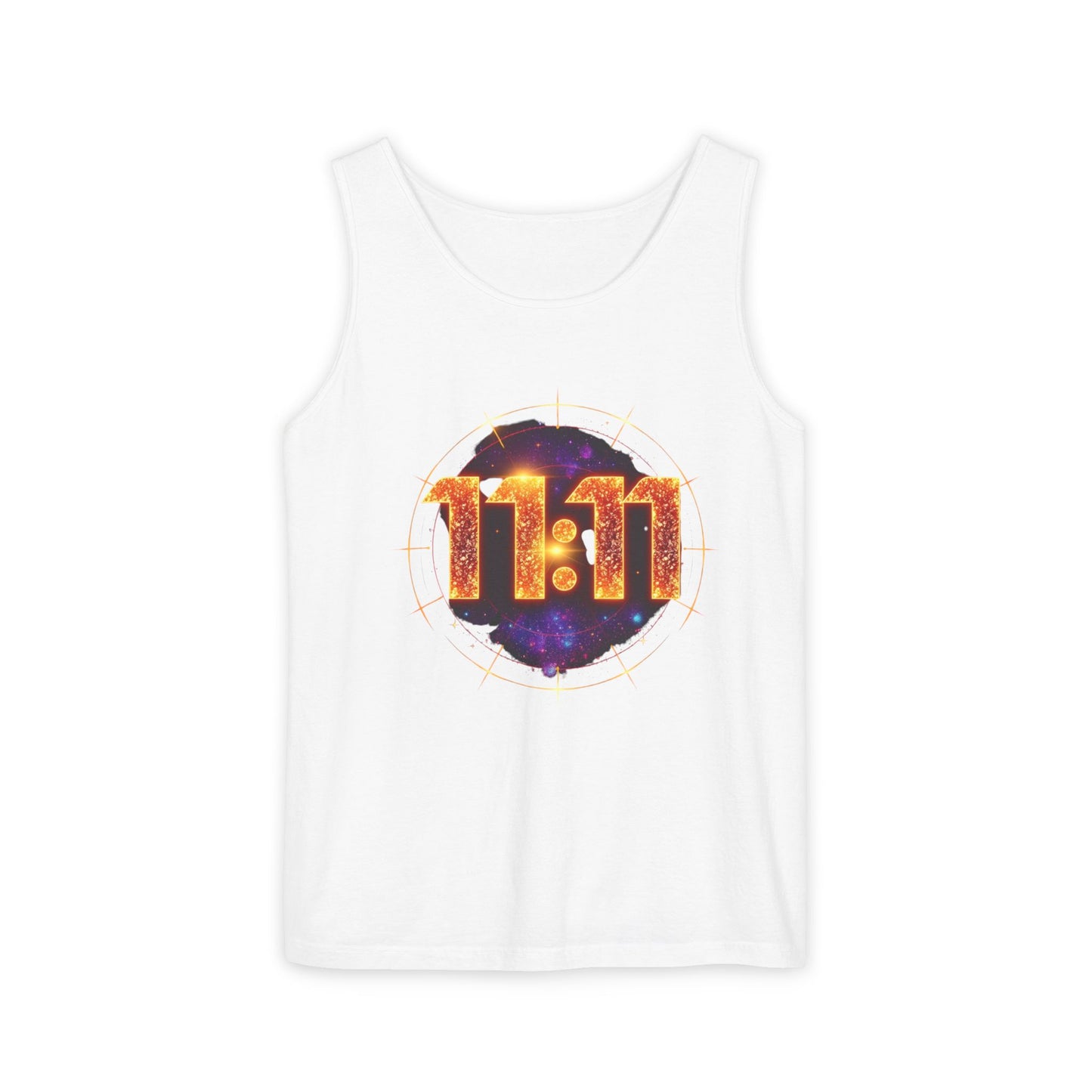 Celestial Glow Tank Top - 11:11 Design, Unisex, Festival Wear, Summer Style, Spiritual Gift, Casual Comfort
